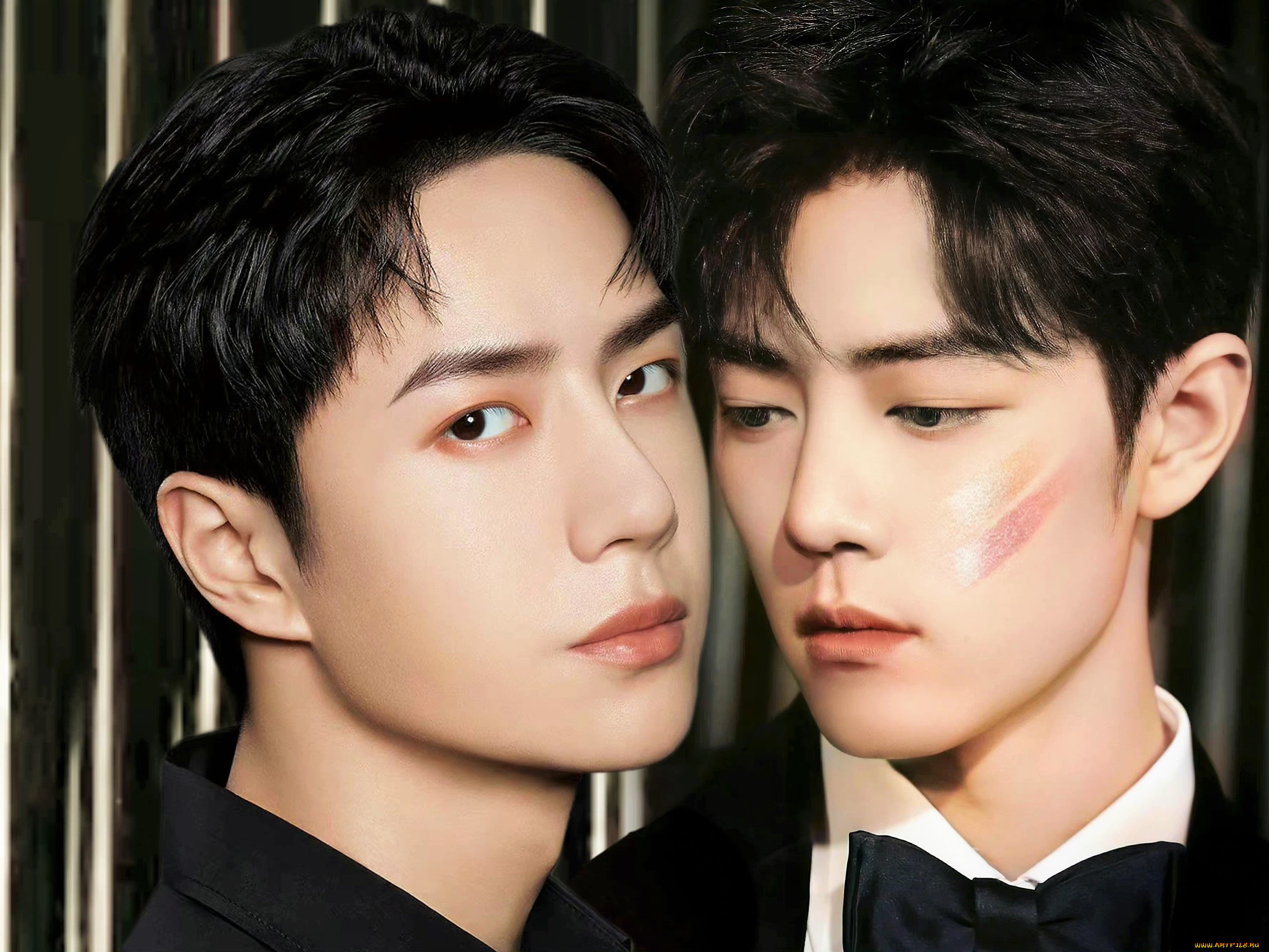 разное, компьютерный, дизайн, ван, ибо, сяо, чжань, лица