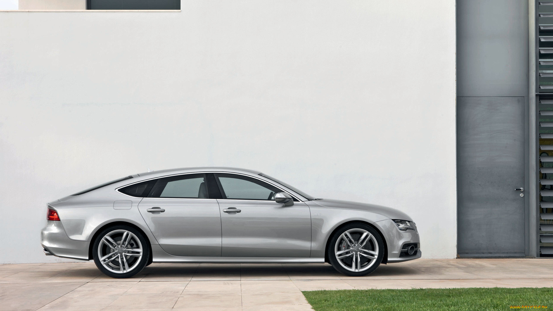 audi, s7, автомобили, audi, серебристый, здание