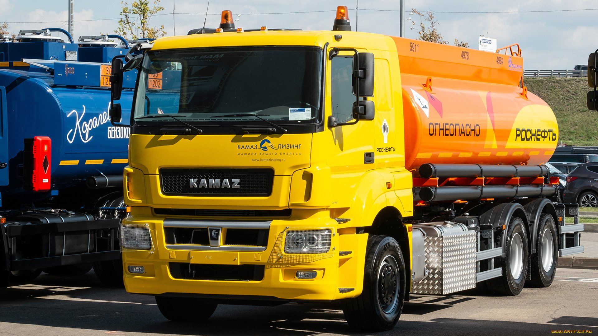 автомобили, камаз, 6580, бензовоз, рoснeфть