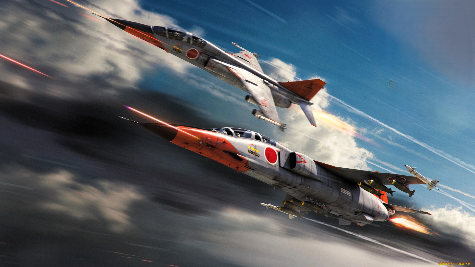 видео, игры, war, thunder, самолеты, небо, облака