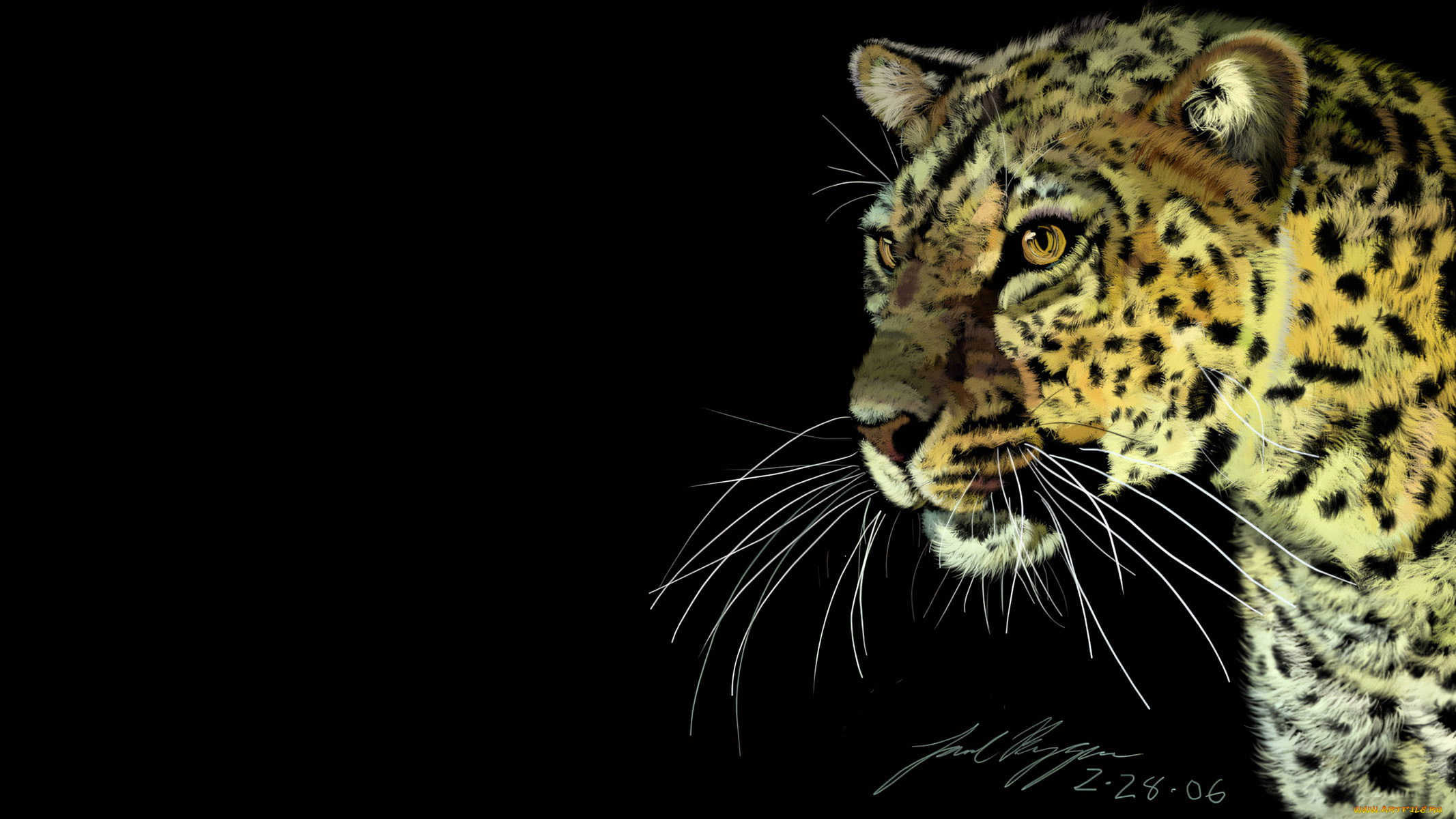 295812, рисованное, животные, , ягуары, , леопарды, хищник, зверь