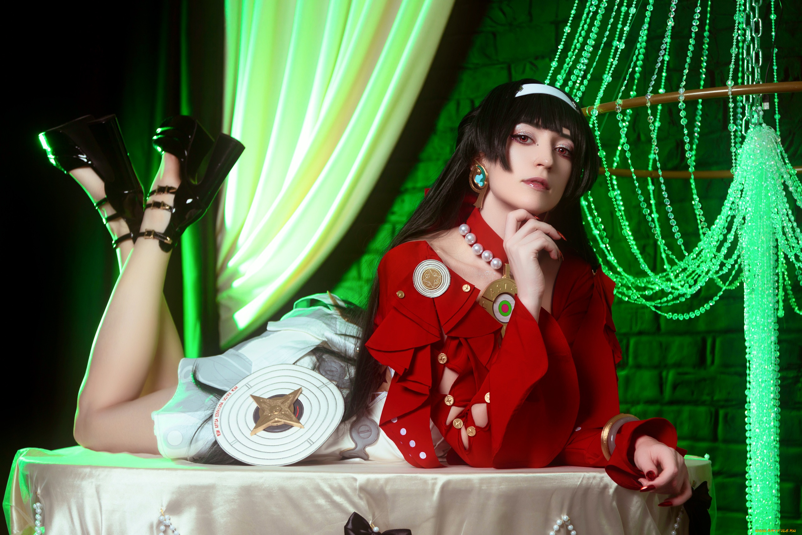 momo, cosplay, девушки, momo, девушка, женщина, брюнетка, темноволосая, сексуальная, модель, звезда, позирует, разная, обувь, верхняя, стильная, одежда, нижнее, эротическое, бельё, трусы, лифчик, колготки, чулки, аксессуары, макияж, и, множество, элементов, на, фотографии