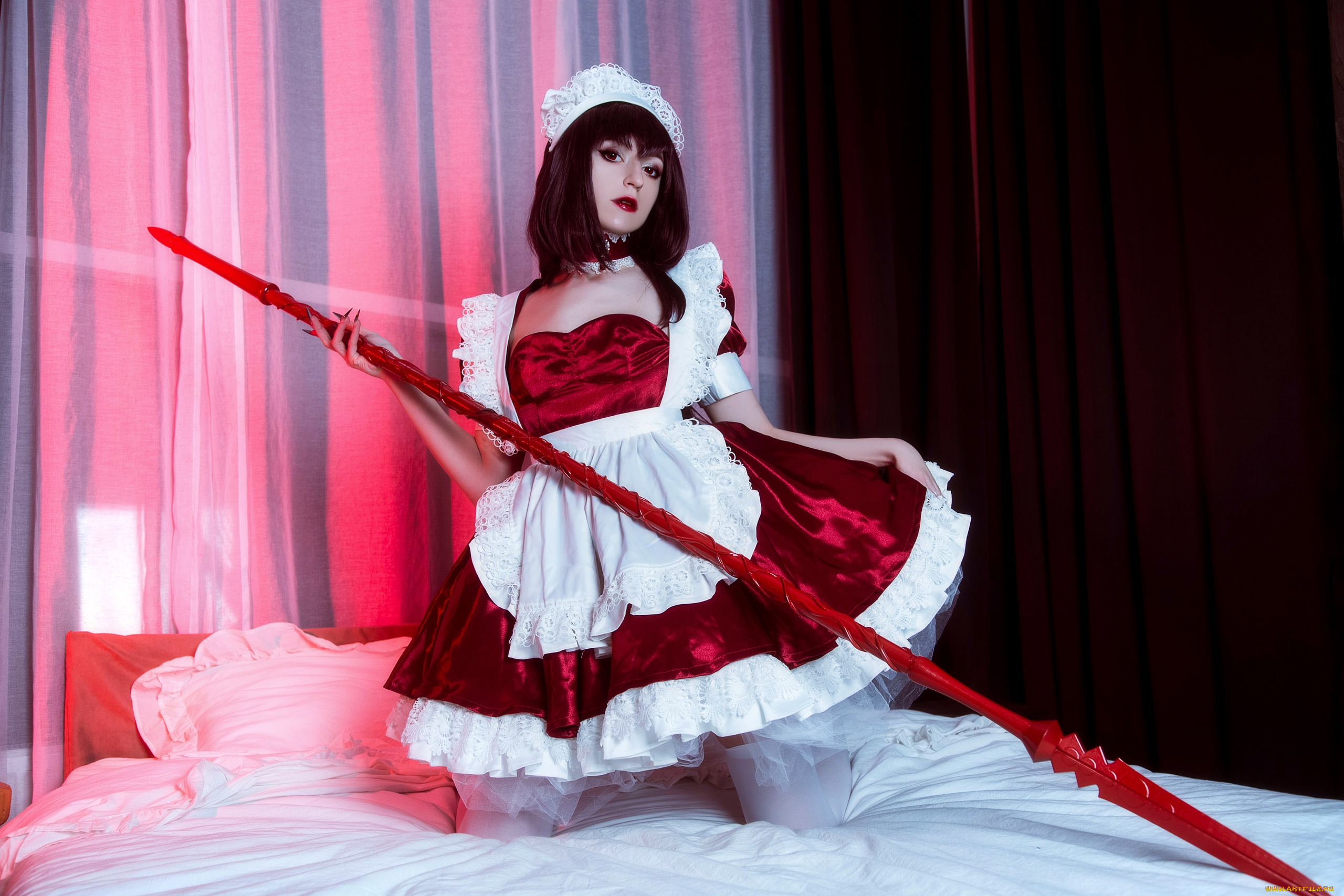 momo, cosplay, девушки, momo, девушка, женщина, шатенка, темноволосая, сексуальная, модель, звезда, позирует, разная, обувь, верхняя, стильная, одежда, нижнее, эротическое, бельё, трусы, лифчик, колготки, чулки, аксессуары, макияж, и, множество, элементов, на, фотографии