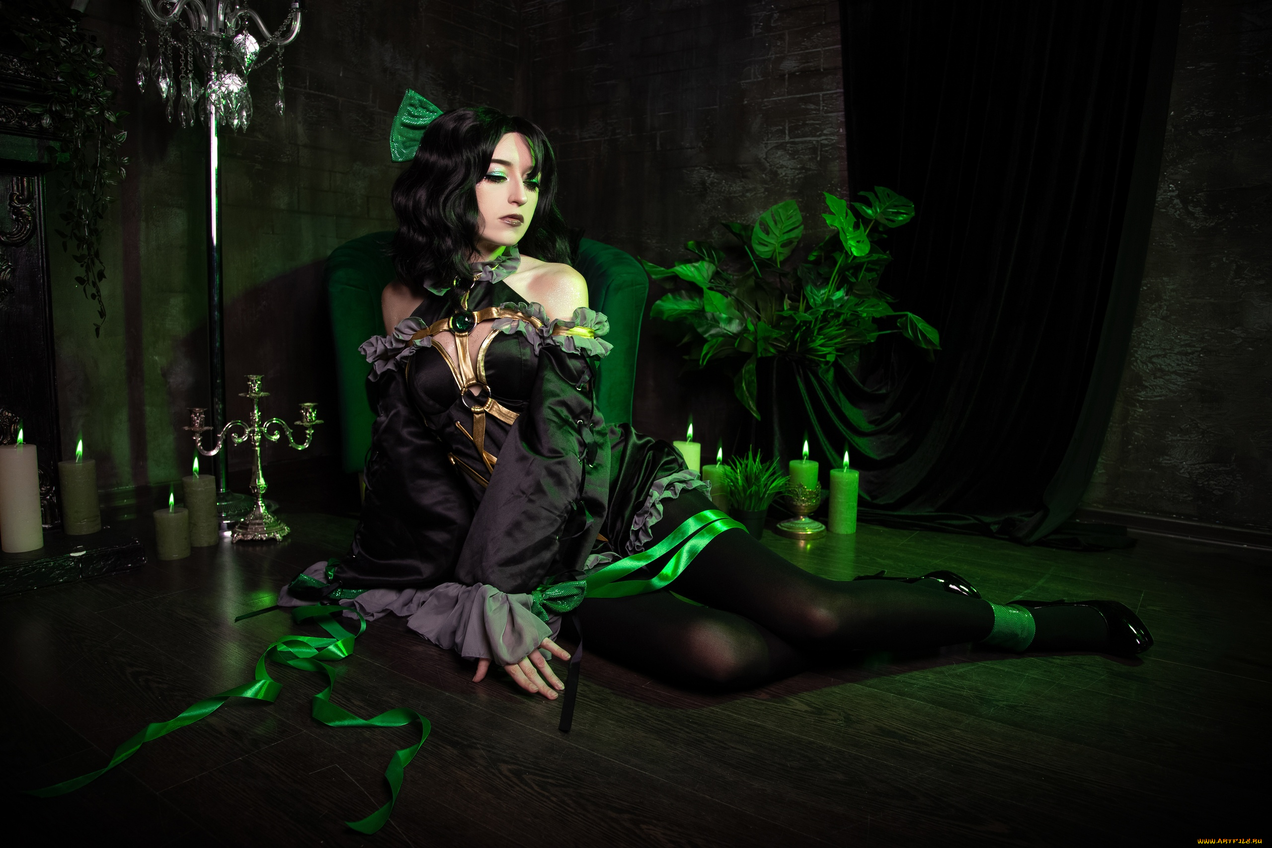 momo, cosplay, девушки, momo, девушка, женщина, брюнетка, темноволосая, сексуальная, модель, звезда, позирует, разная, обувь, верхняя, стильная, одежда, нижнее, эротическое, бельё, трусы, лифчик, колготки, чулки, аксессуары, макияж, и, множество, элементов, на, фотографии