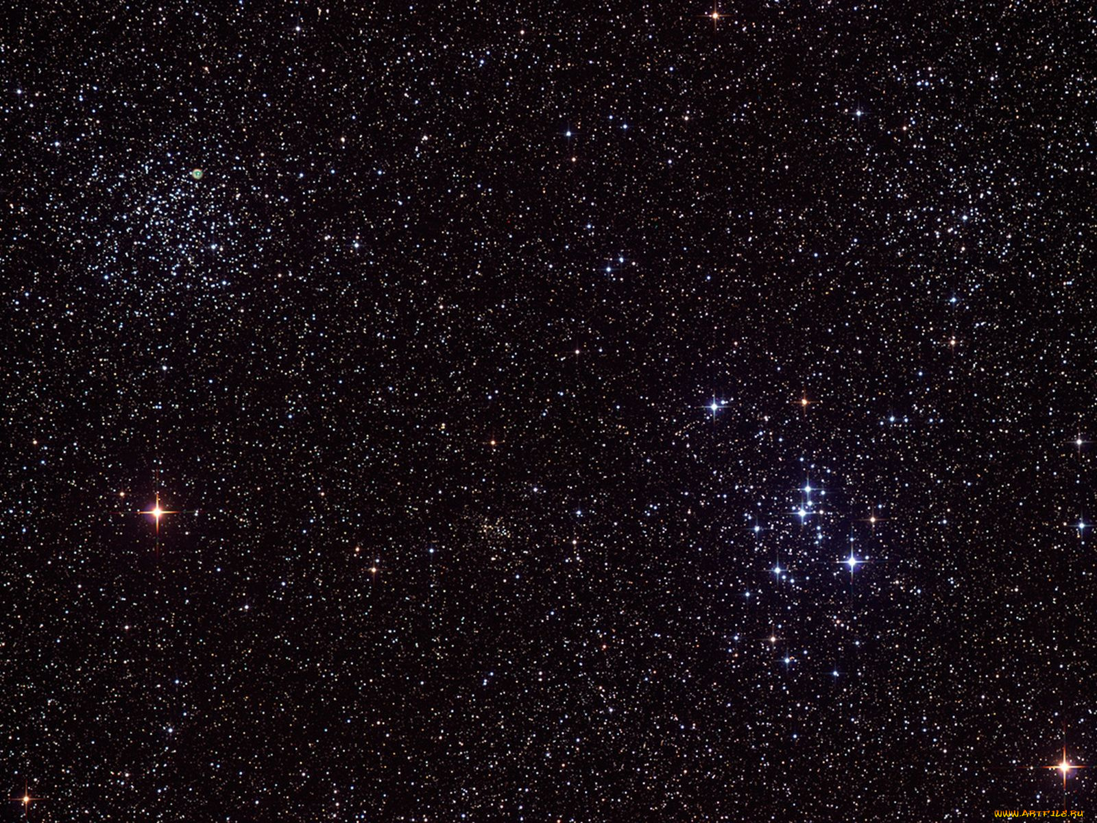 скопления, m46, m47, космос, звезды, созвездия