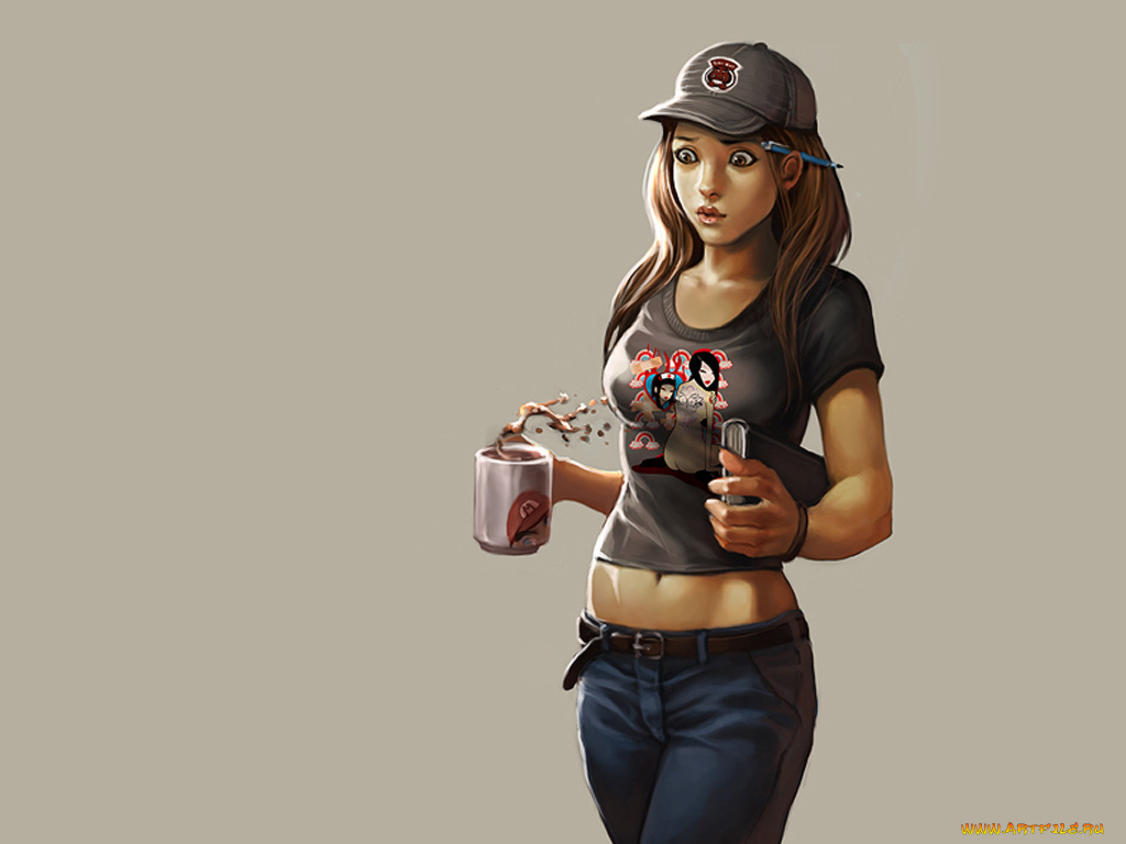 рисованные, люди