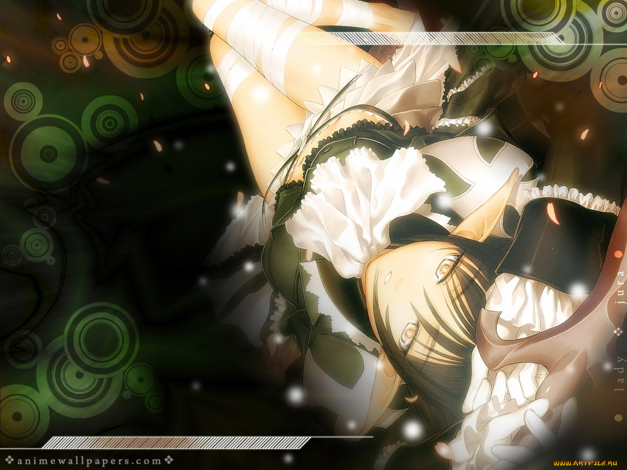 аниме, shining, tears, wind