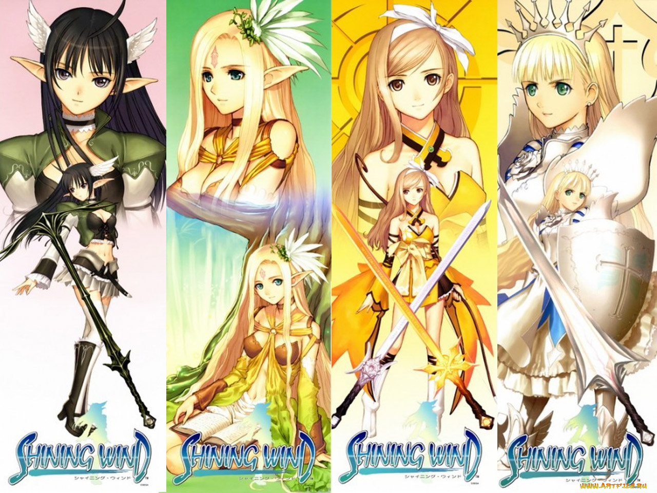 аниме, shining, tears, wind