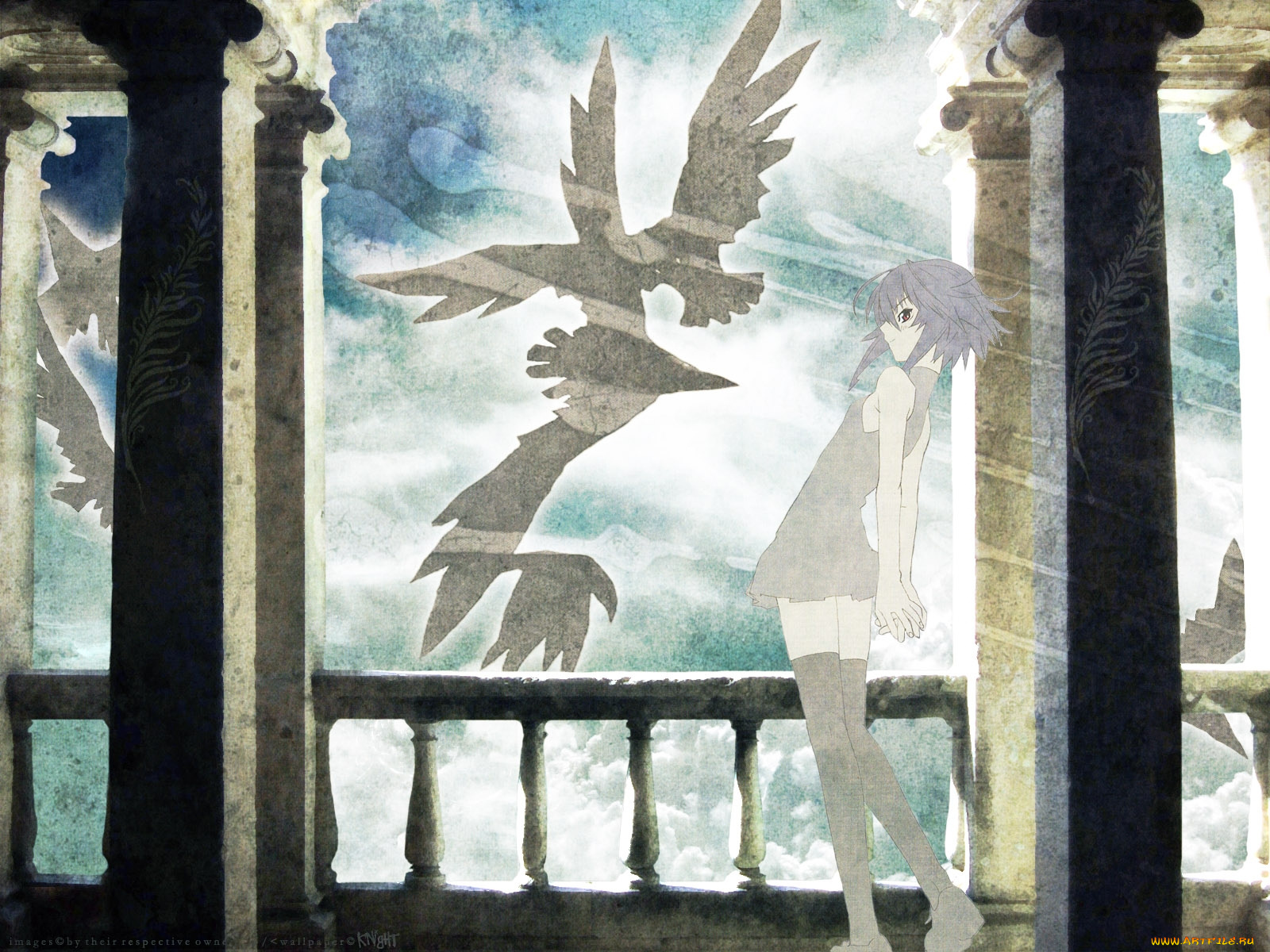 аниме, ugetsu, hakua, artbook