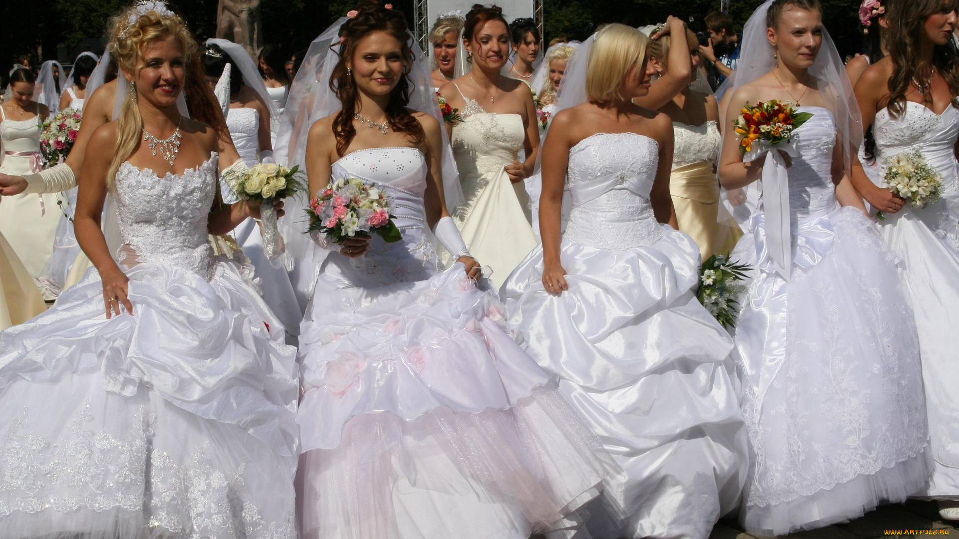 парад, невест, риге, разное, люди