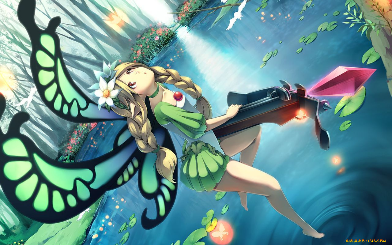 аниме, weapon, blood, technology