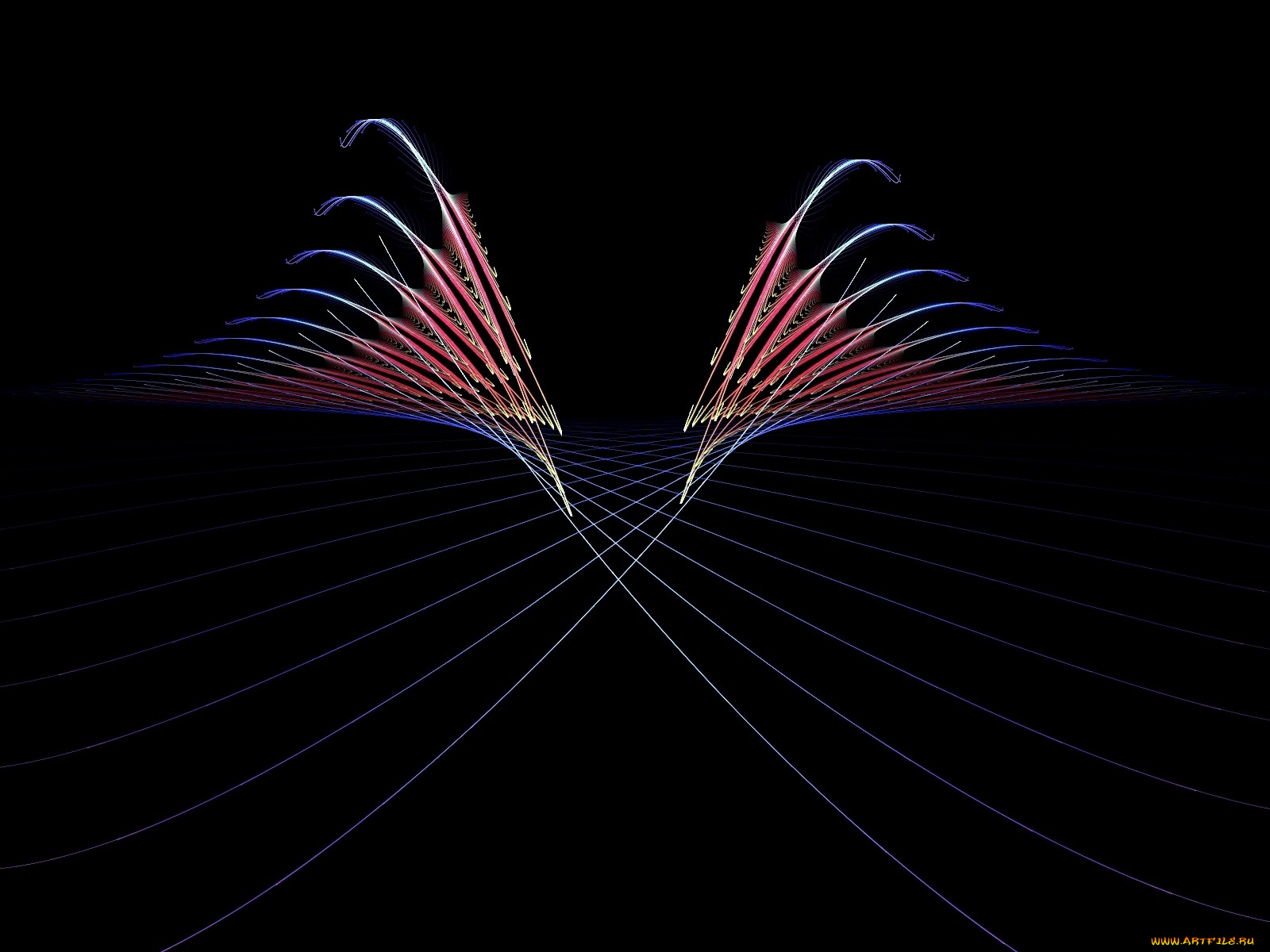 3д, графика, fractal, фракталы, тёмный, абстракция