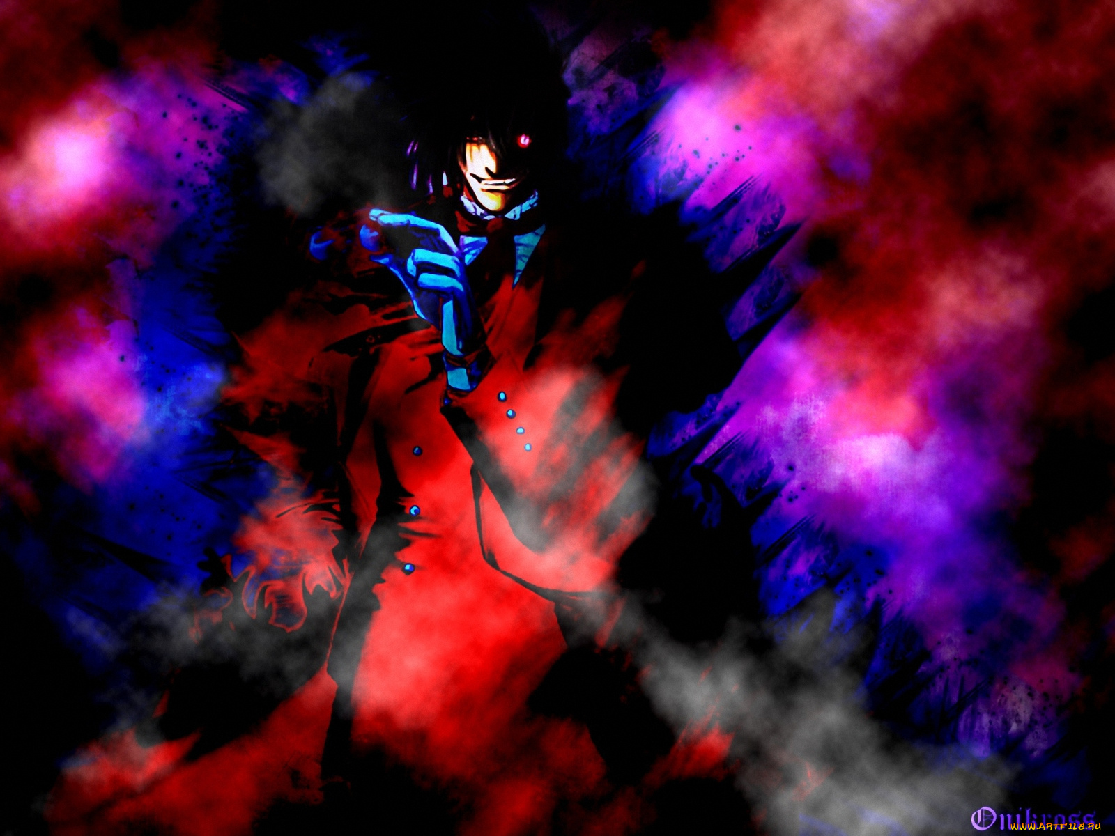 аниме, hellsing, алукард