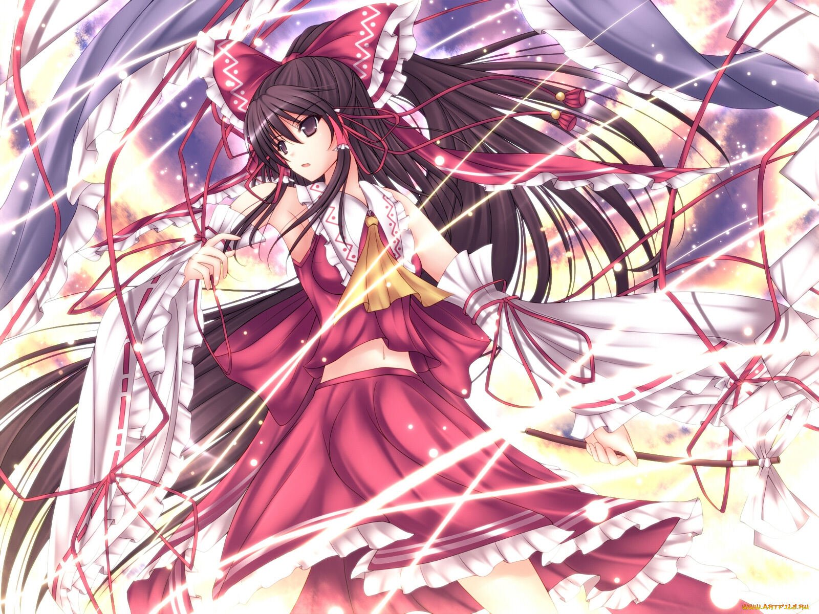 аниме, touhou, рейму, хакурей