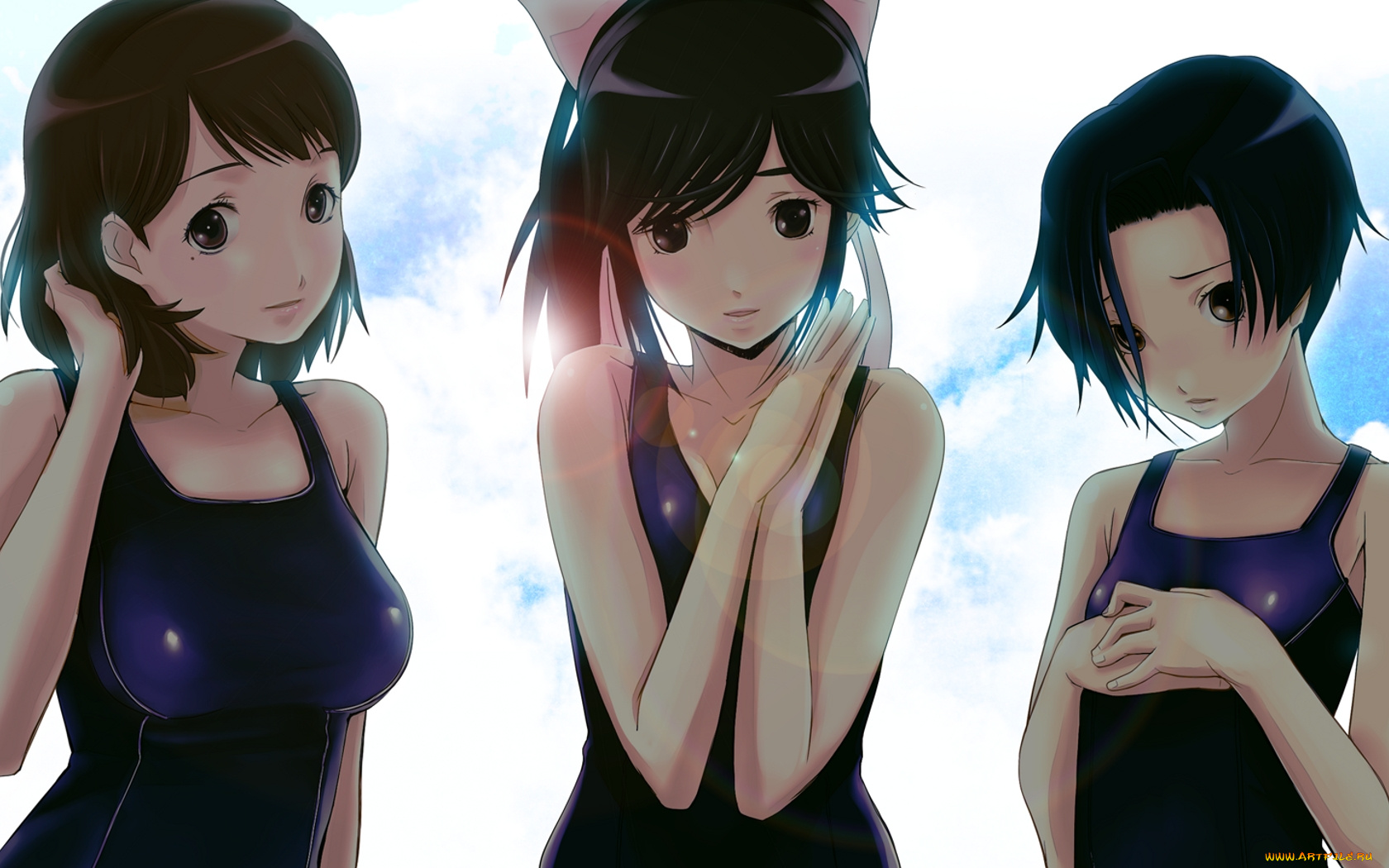 аниме, loveplus, девушки