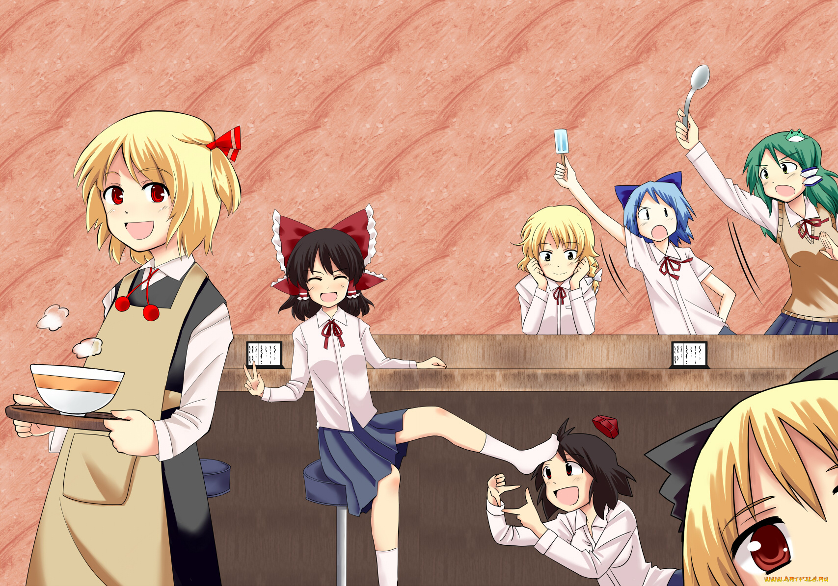 аниме, touhou, персонажи, тохо