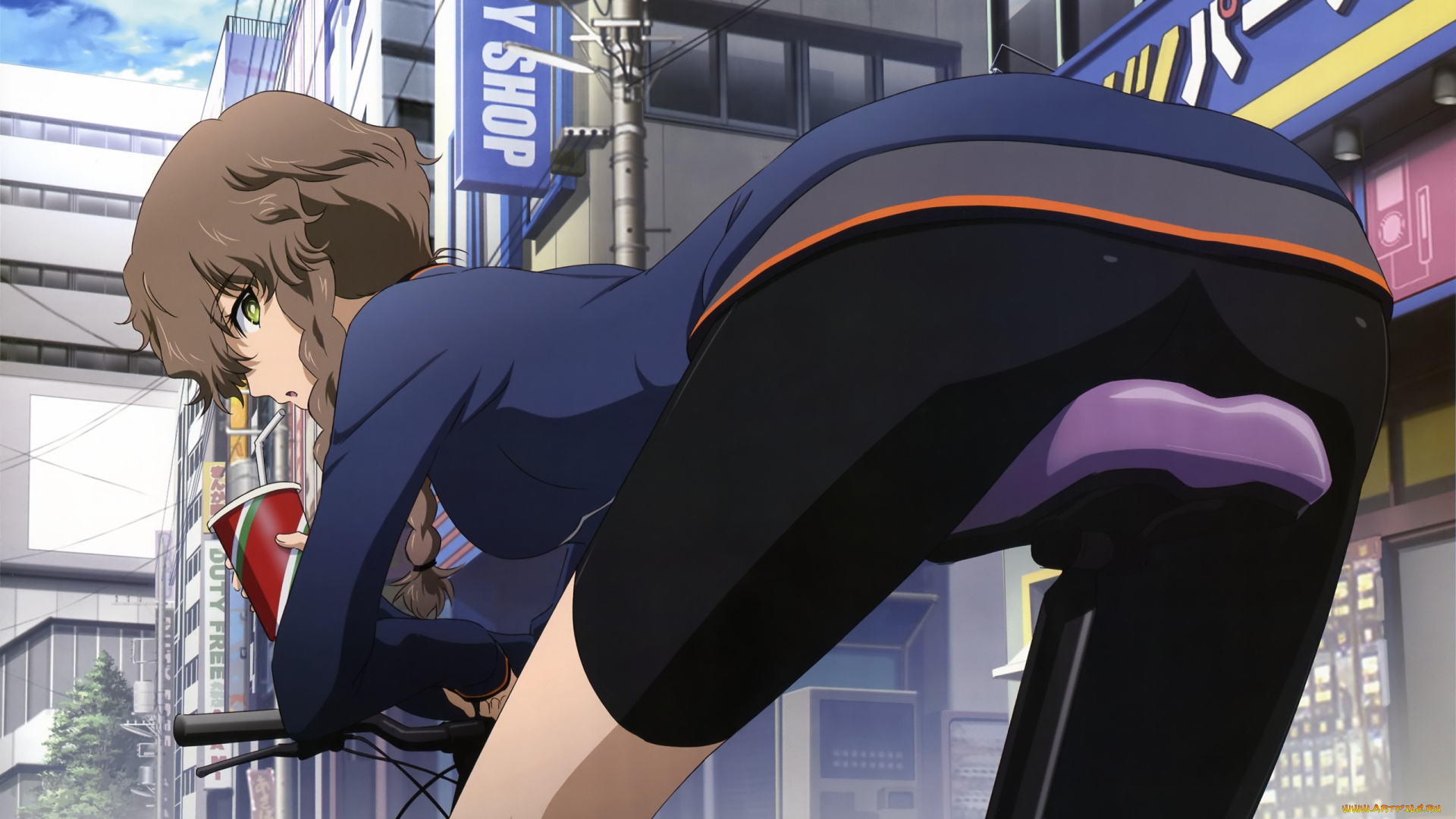 аниме, steins, gate, девушка