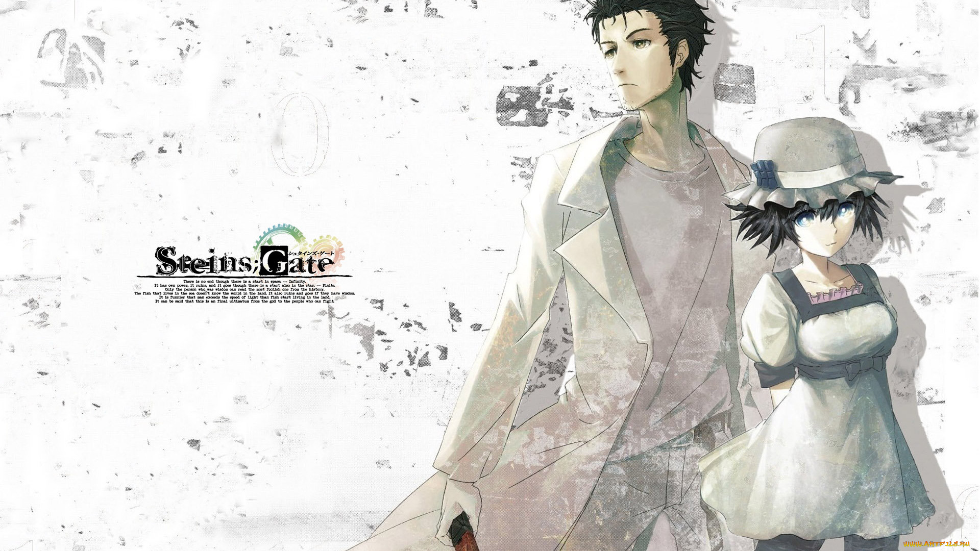 аниме, steins, gate, девушка