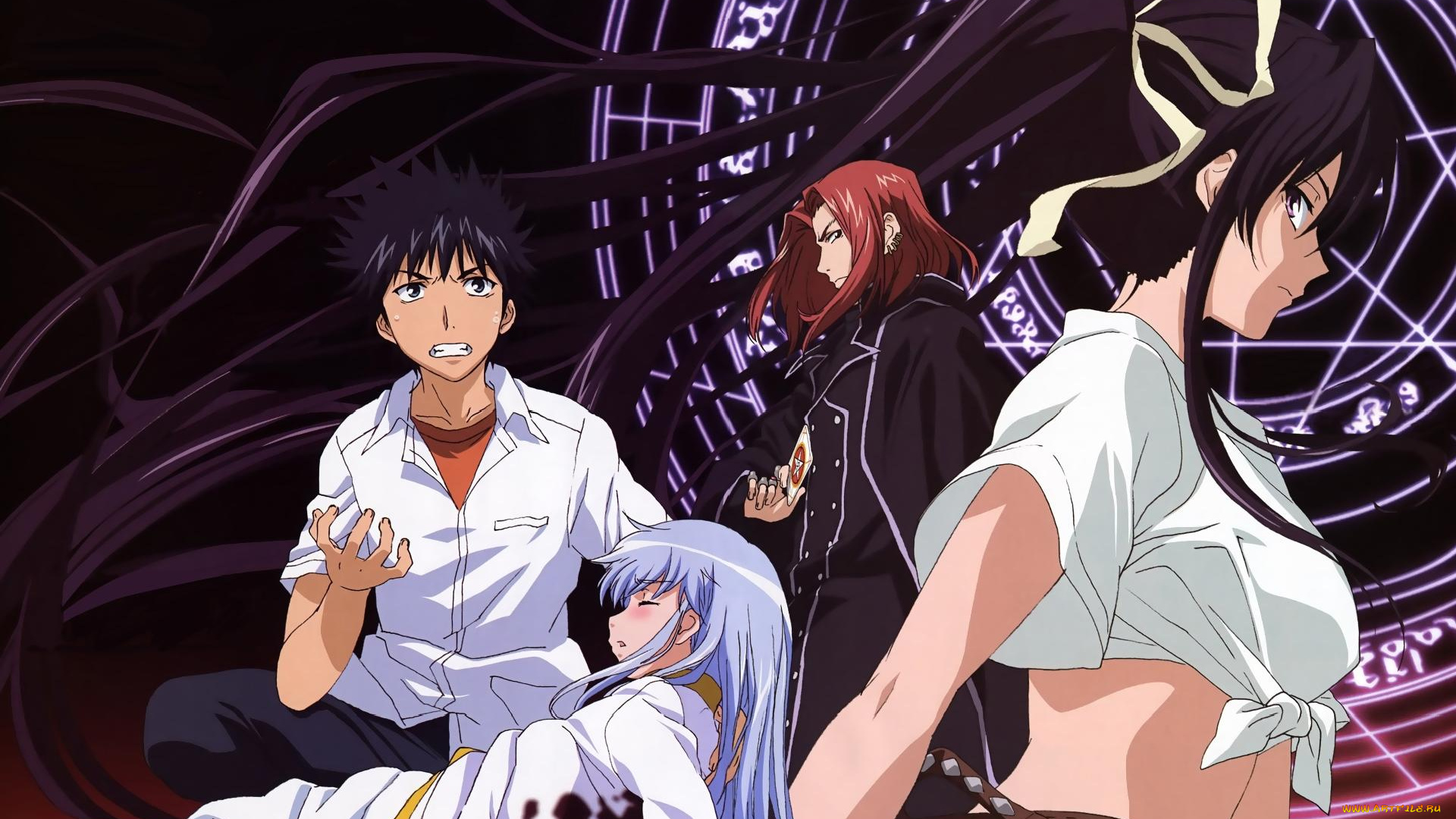 аниме, toaru, majutsu, no, index, мальчики, девушки