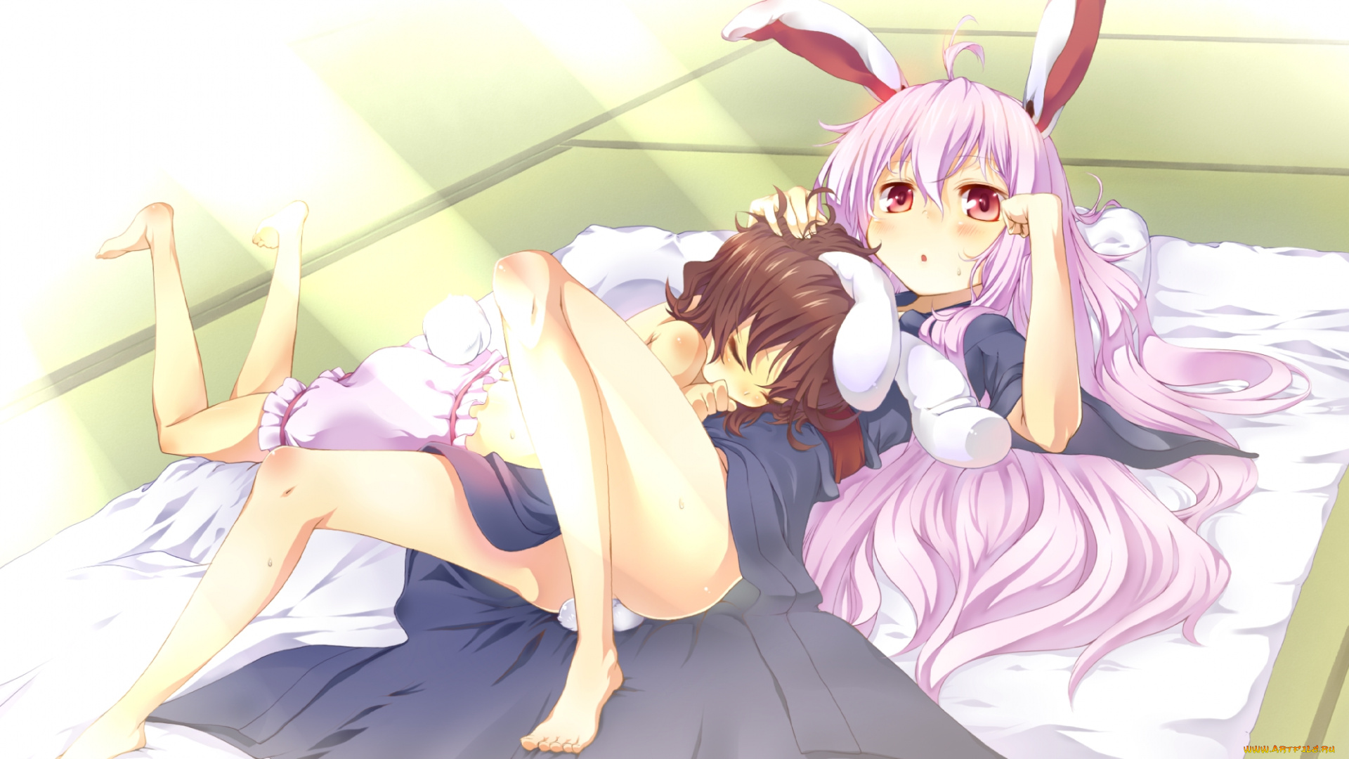 аниме, touhou, теви, инаба, и, рейдзен, ундонгейн