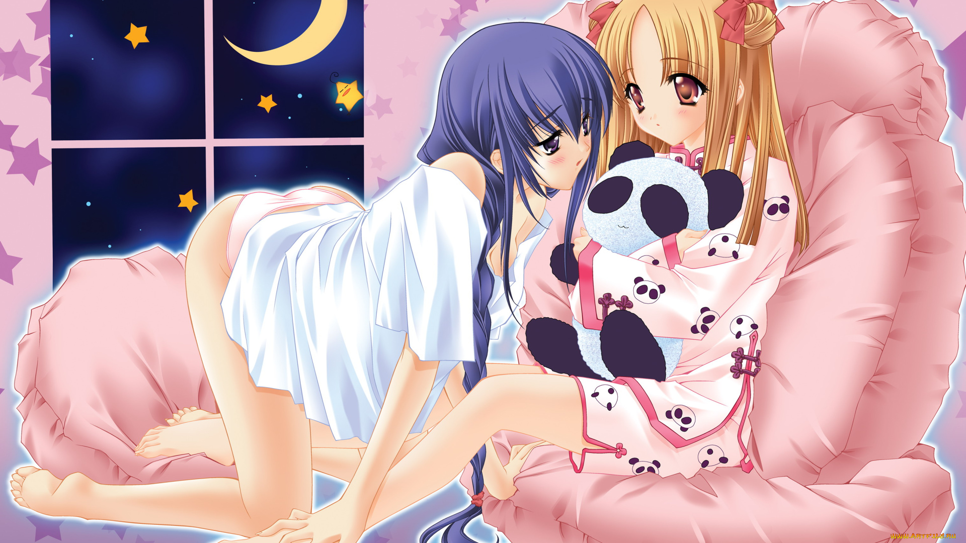 аниме, yami, to, boshi, hon, no, tabibito, спальня, девушки, игрушка