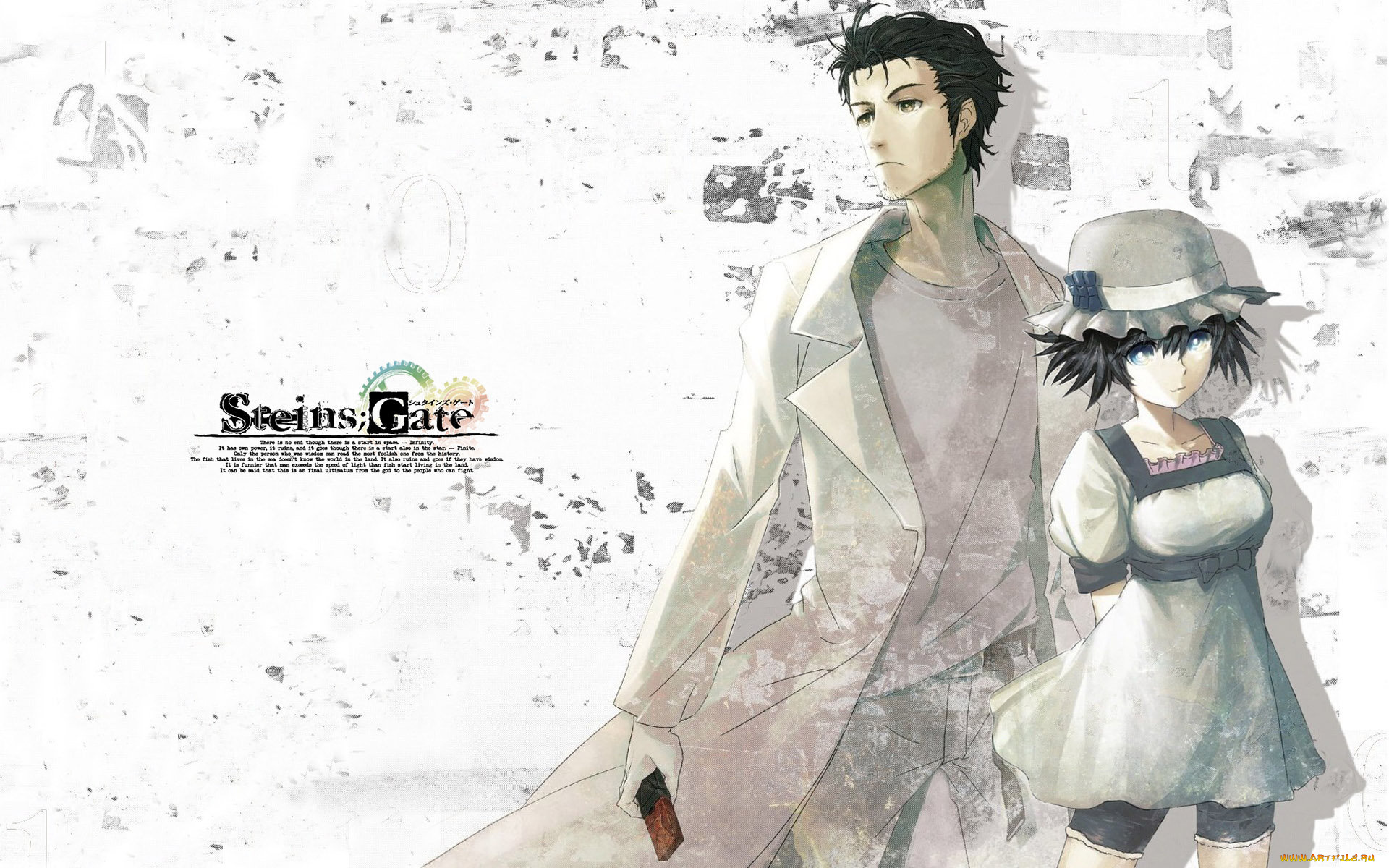 аниме, steins, gate, девушка