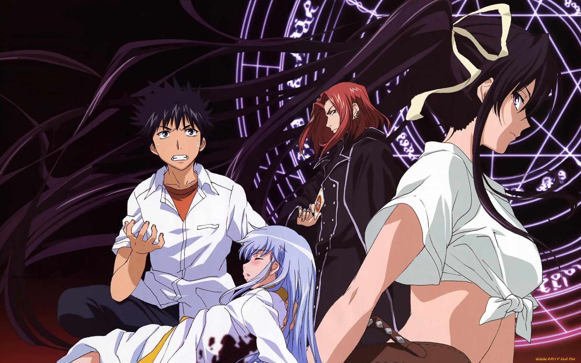 аниме, toaru, majutsu, no, index, мальчики, девушки