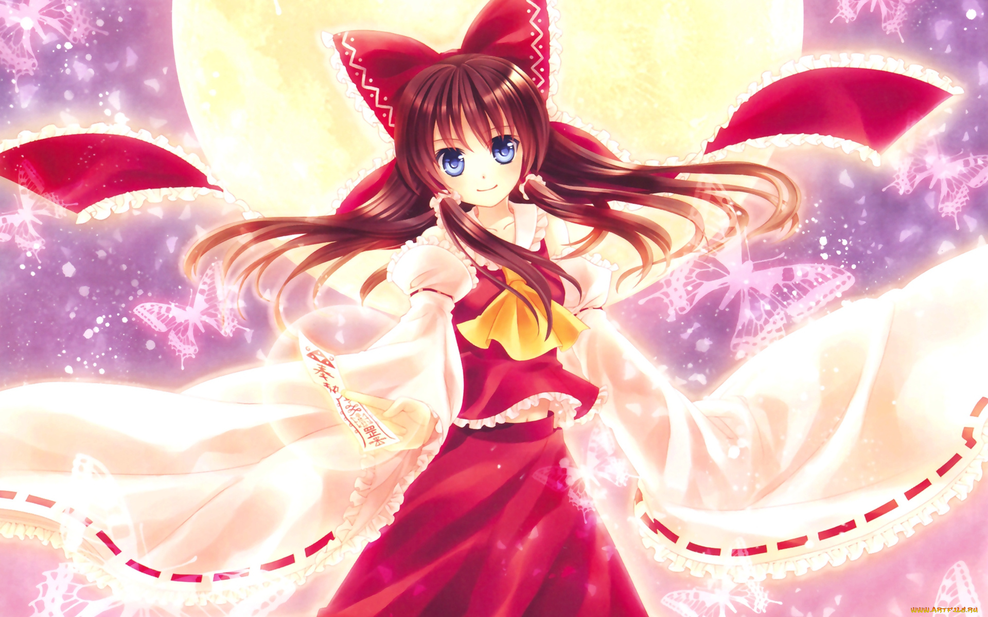 аниме, touhou, рейму, хакурей