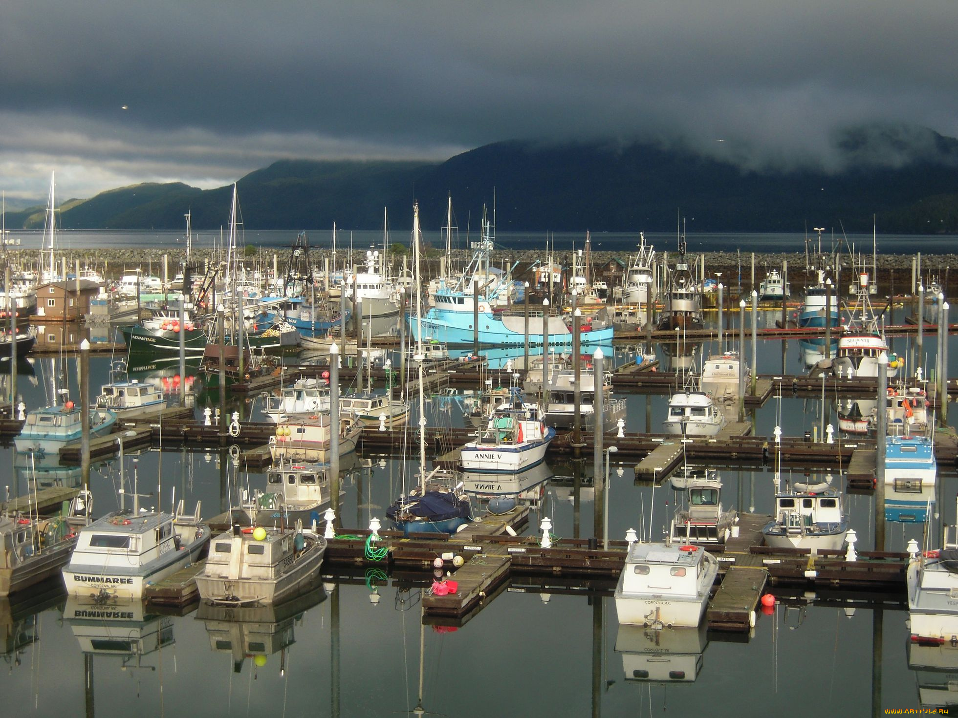 корабли, порты, причалы, аляска, причал
