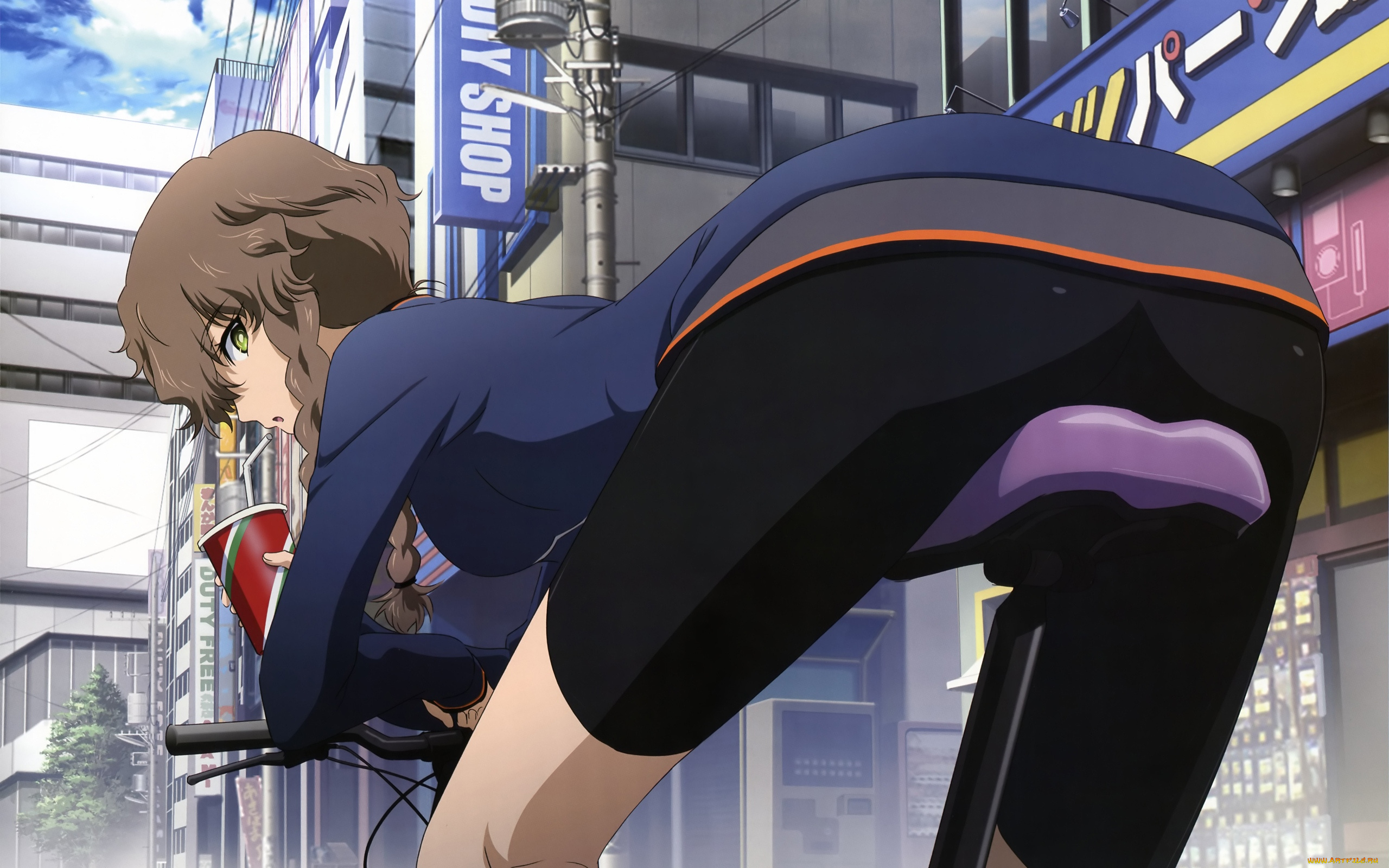 аниме, steins, gate, девушка