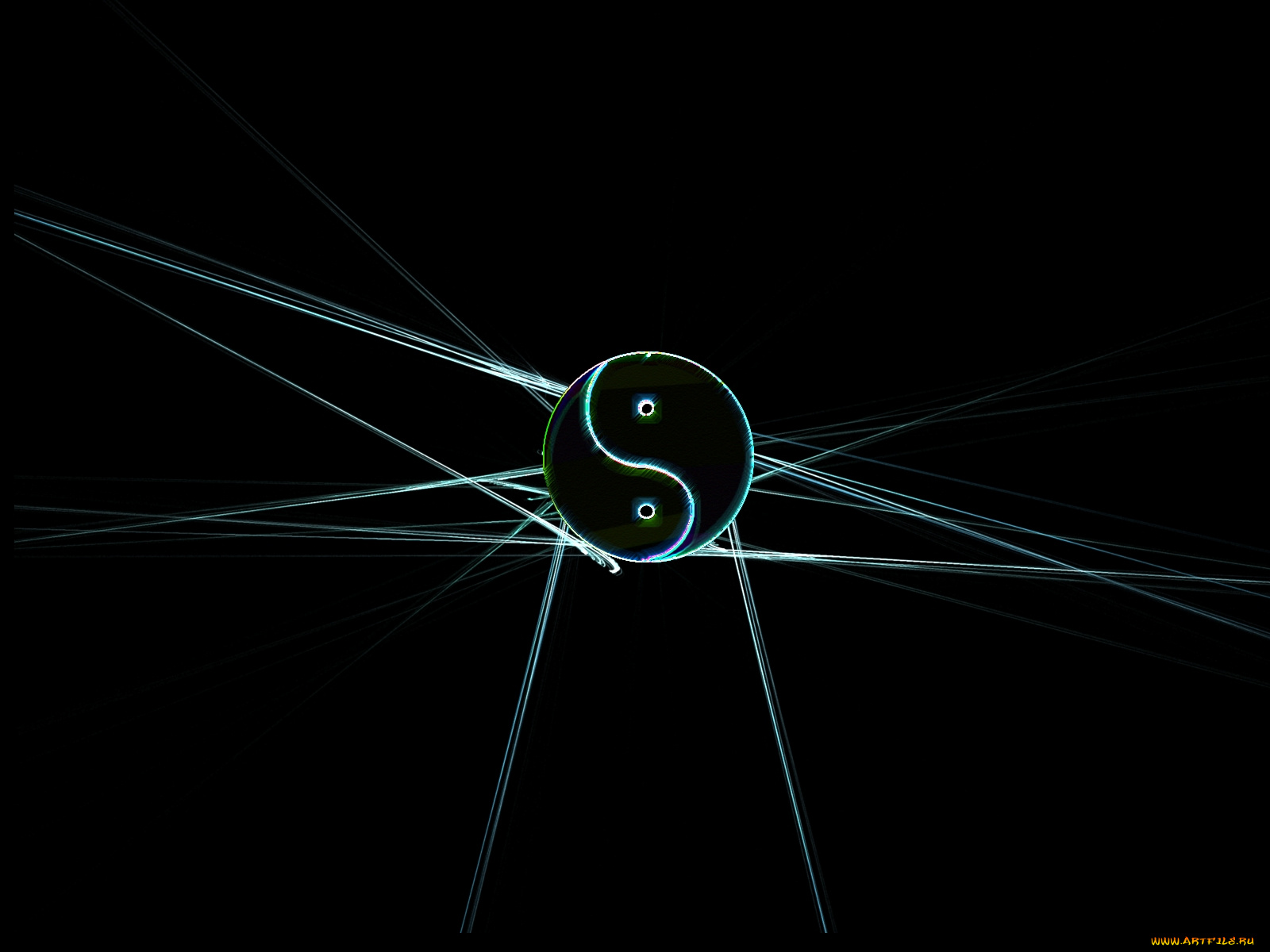 3д, графика, yin, yang, инь, Янь