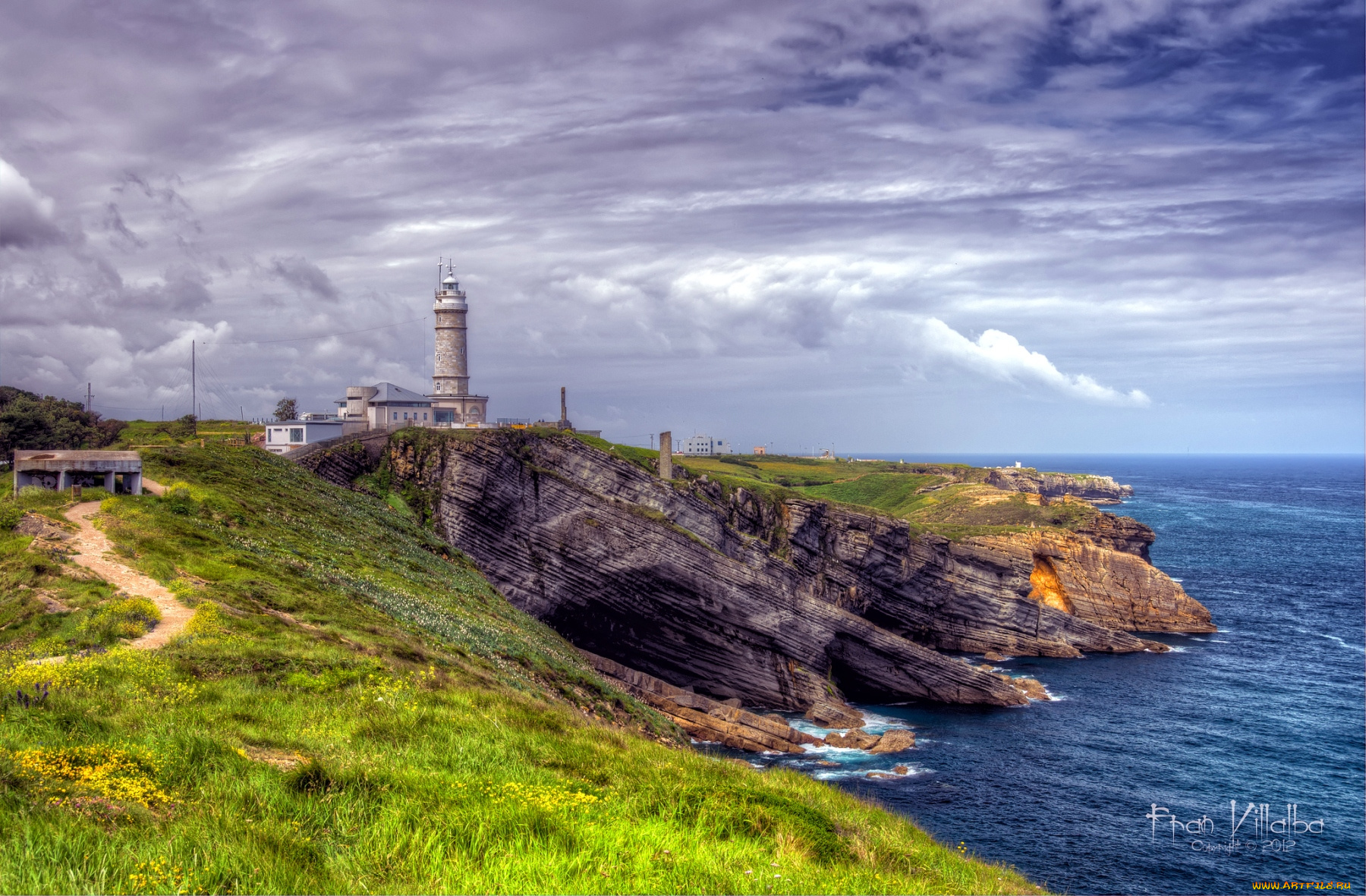 природа, маяки, облака, берег, море
