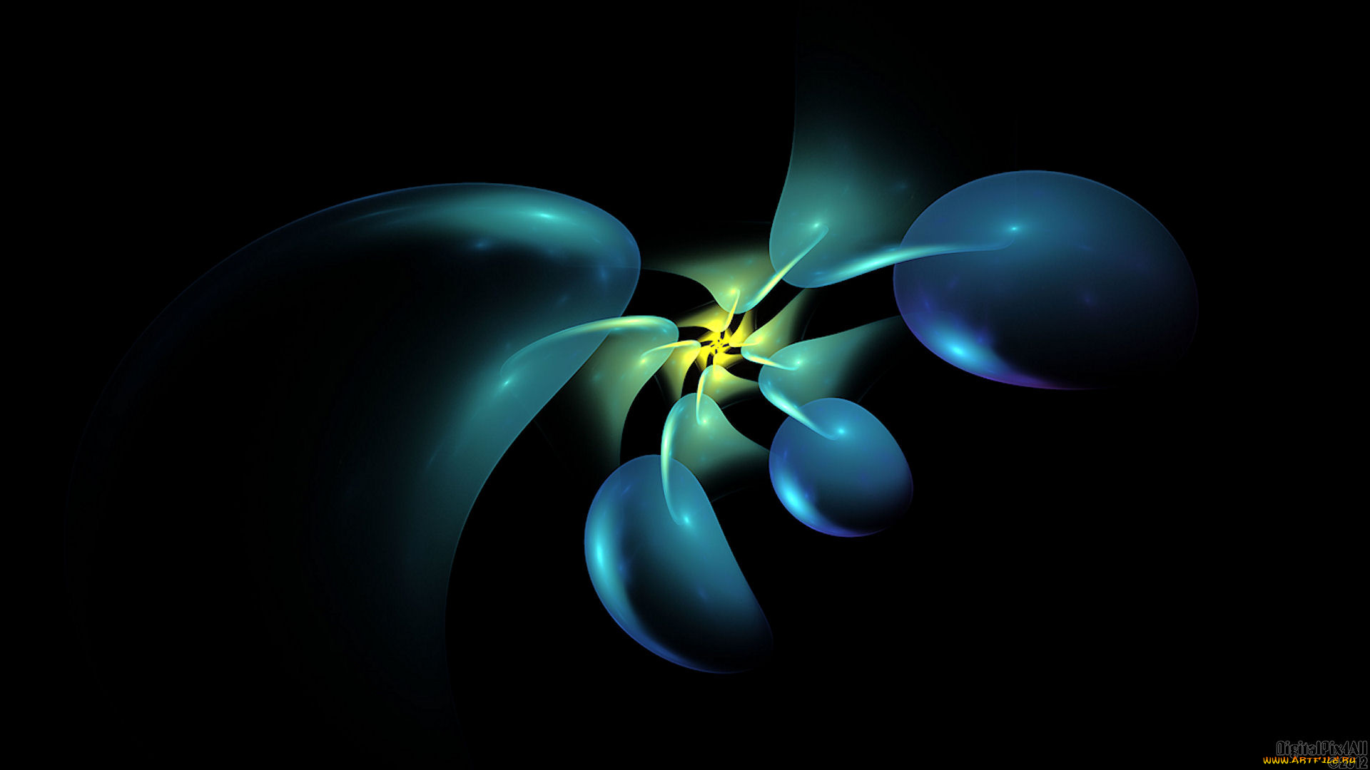 3д, графика, fractal, фракталы, фон, узор