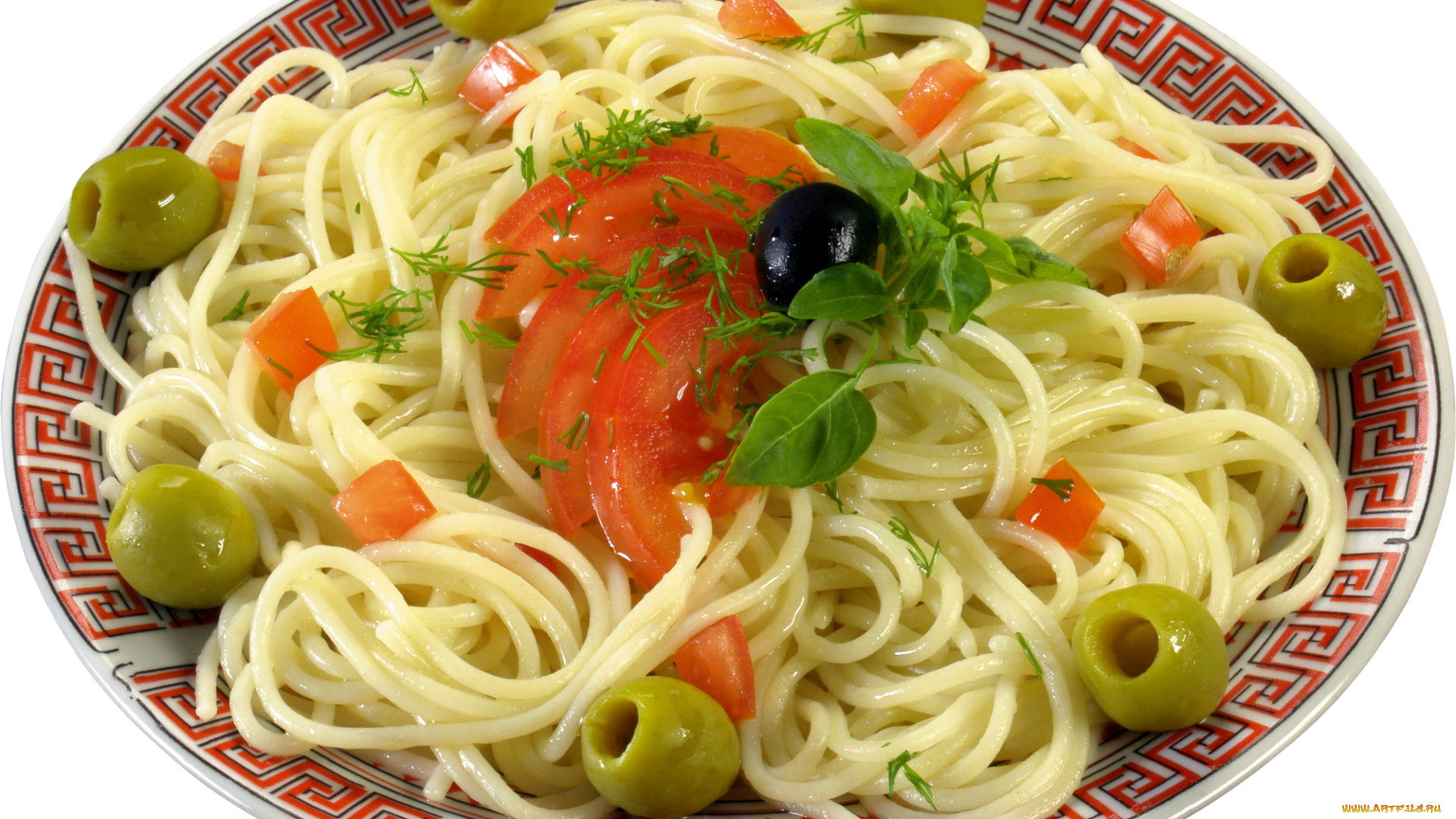 еда, макаронные, блюда, помидоры, маслины, лапша, томаты