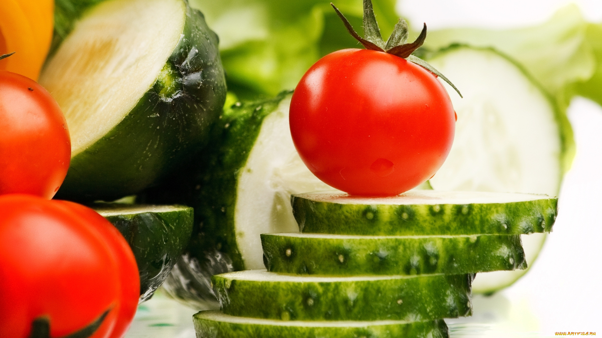 еда, овощи, огурцы, помидоры, томаты