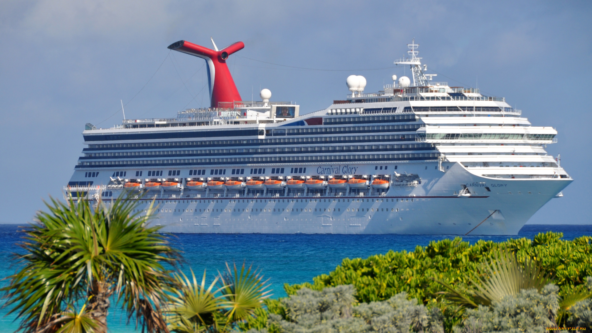 корабли, лайнеры, тропики, круиз, море