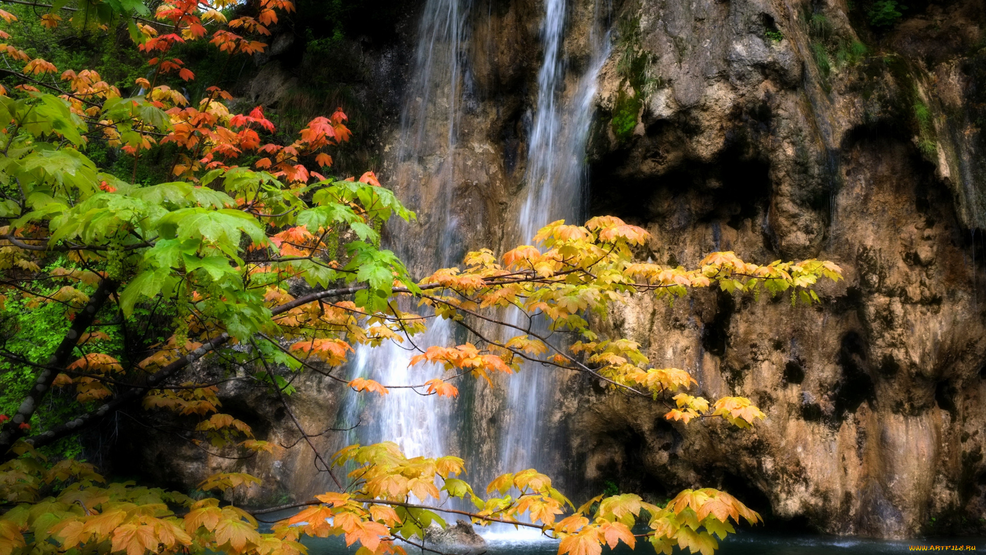 plitvice, lakes, national, park, хорватия, природа, водопады