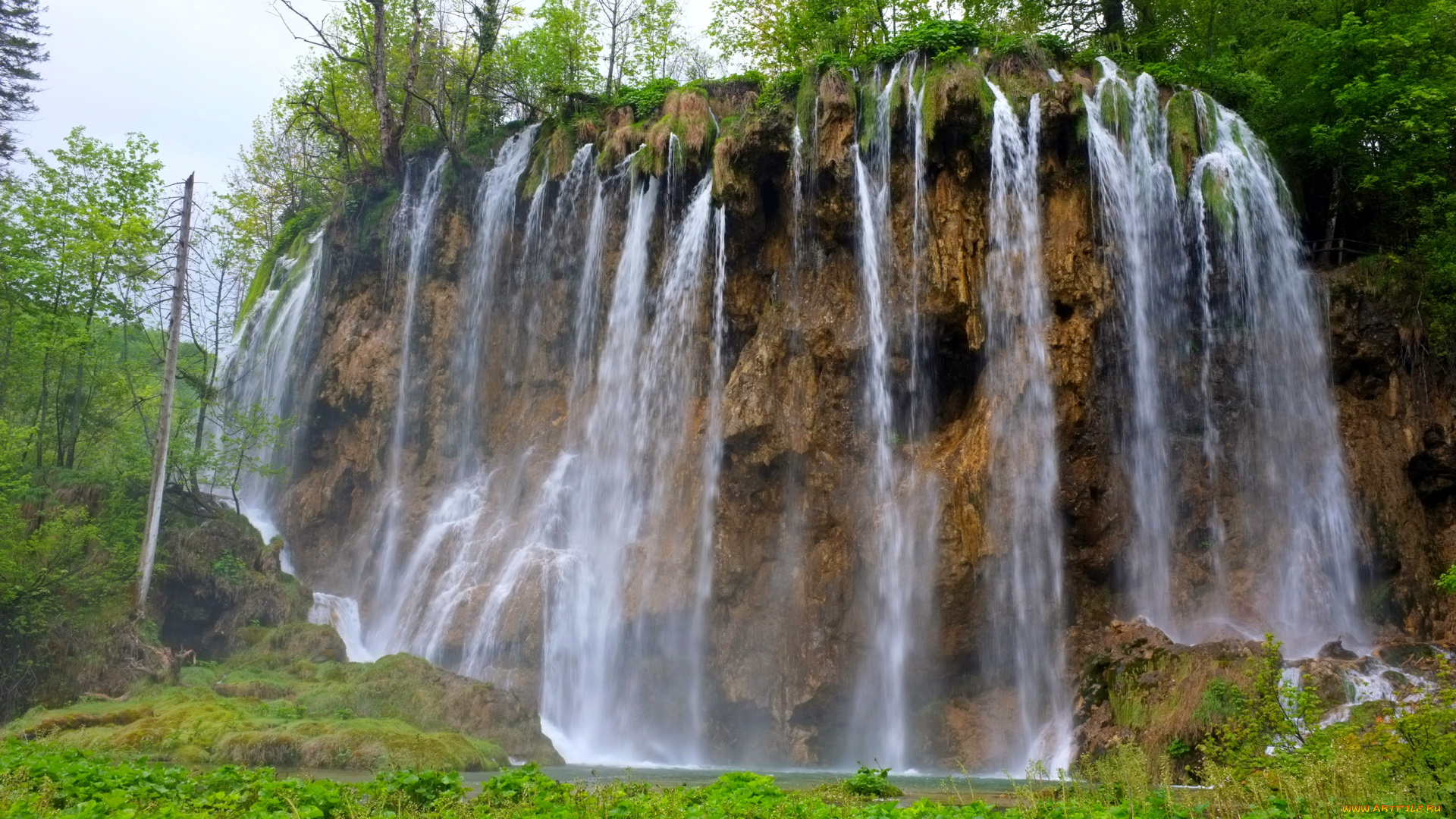 plitvice, lakes, national, park, природа, водопады, озера, водопад