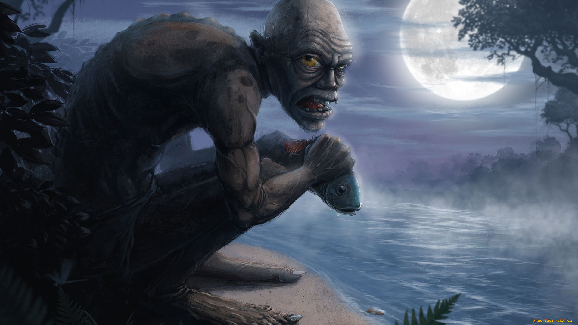 the, lord, of, rings, фэнтези, горлум, gollum