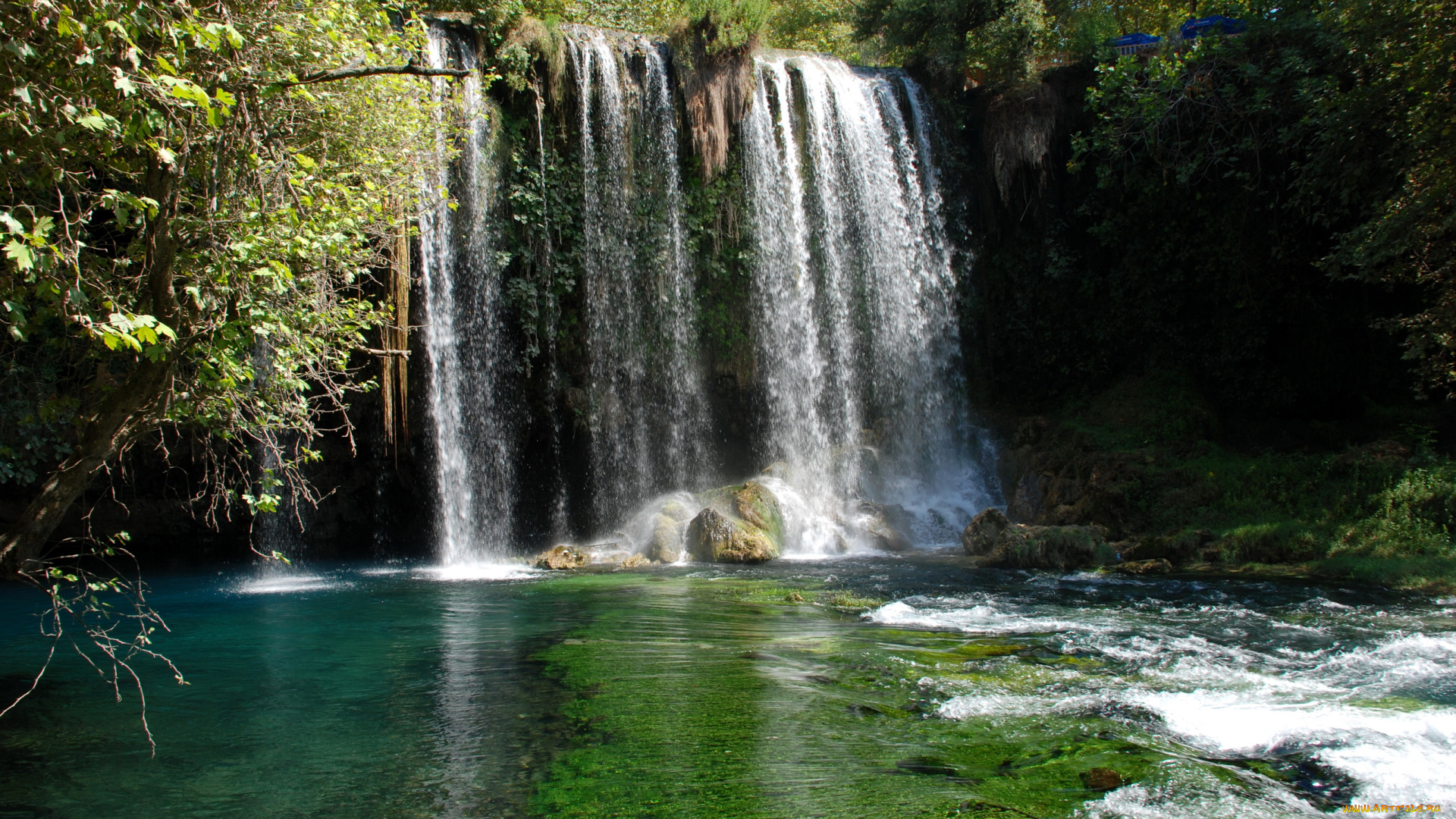 турция, анталия, kursunlu, park, природа, водопады, парк, водопад