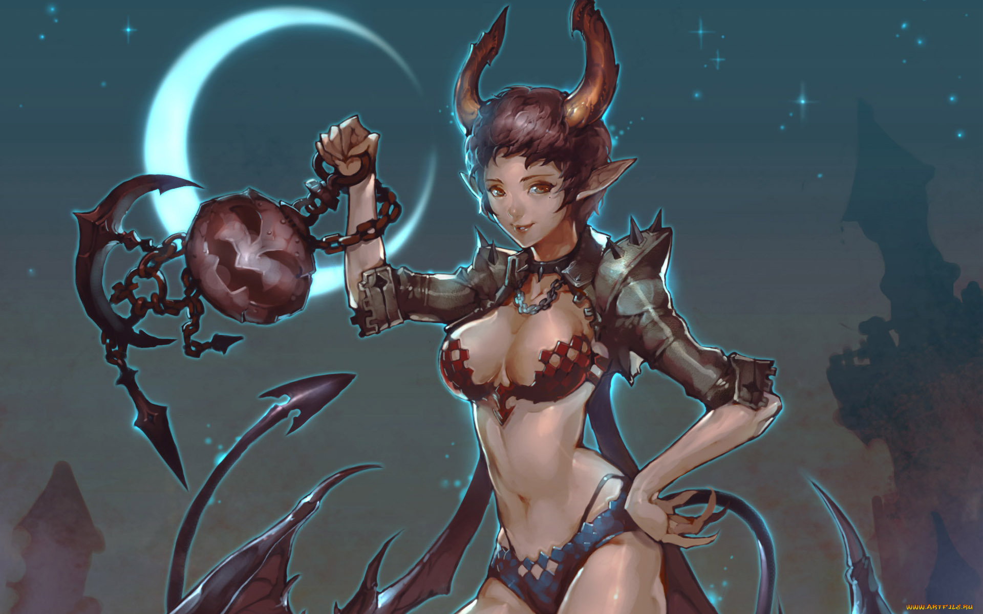 фэнтези, демоны, halloween, демоница