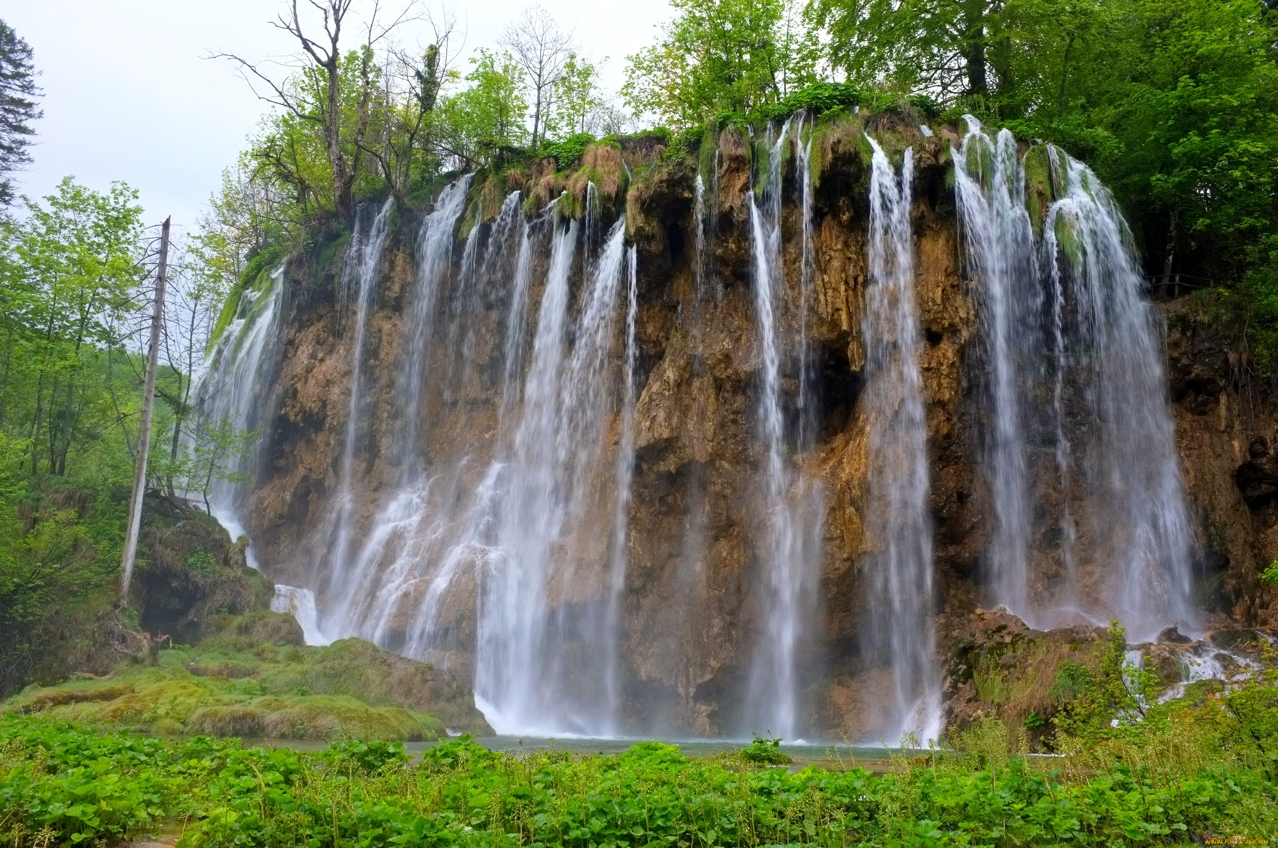 plitvice, lakes, national, park, природа, водопады, озера, водопад
