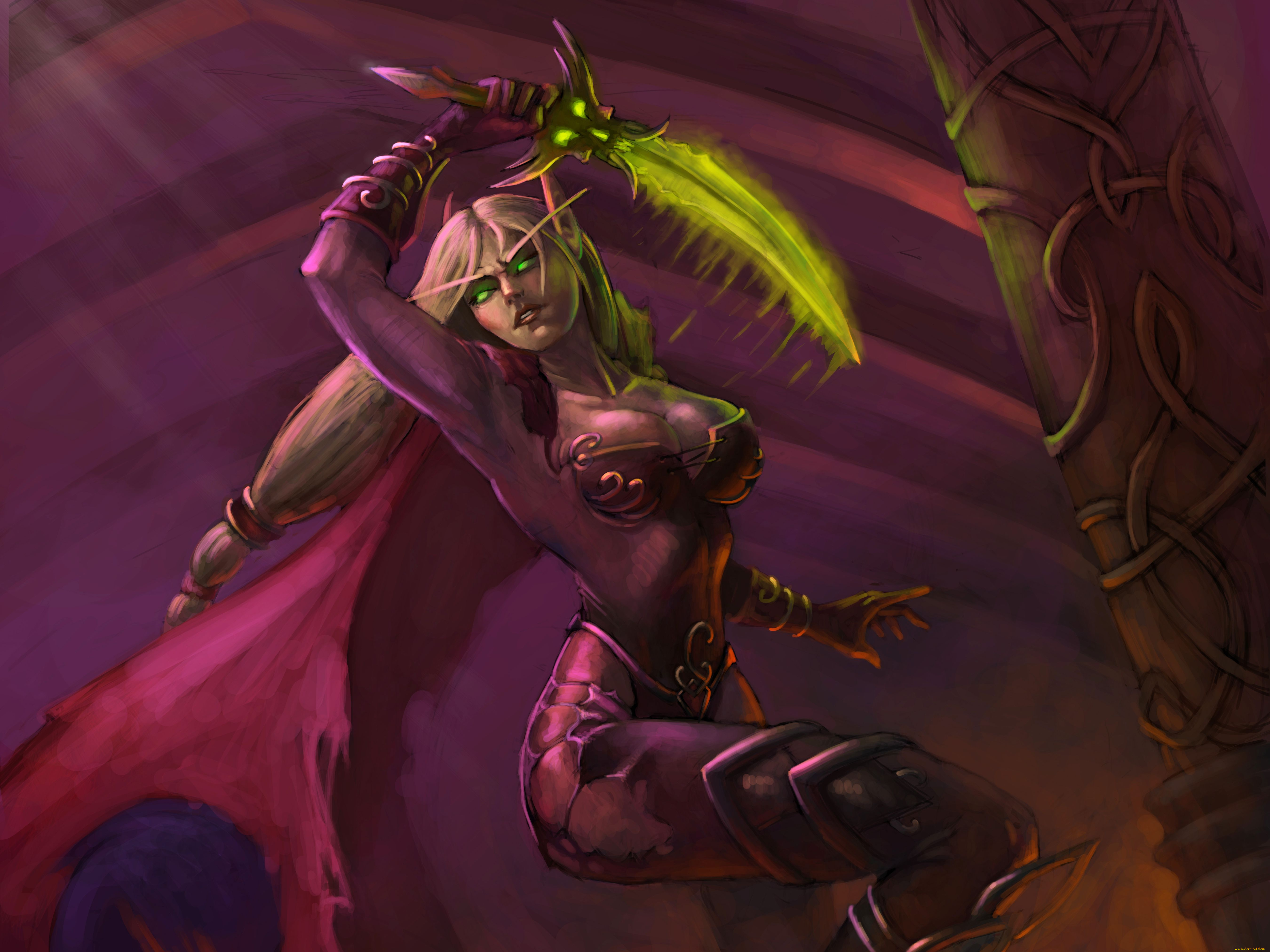 world, of, warcraft, видео, игры, фан-арт, blood, elf