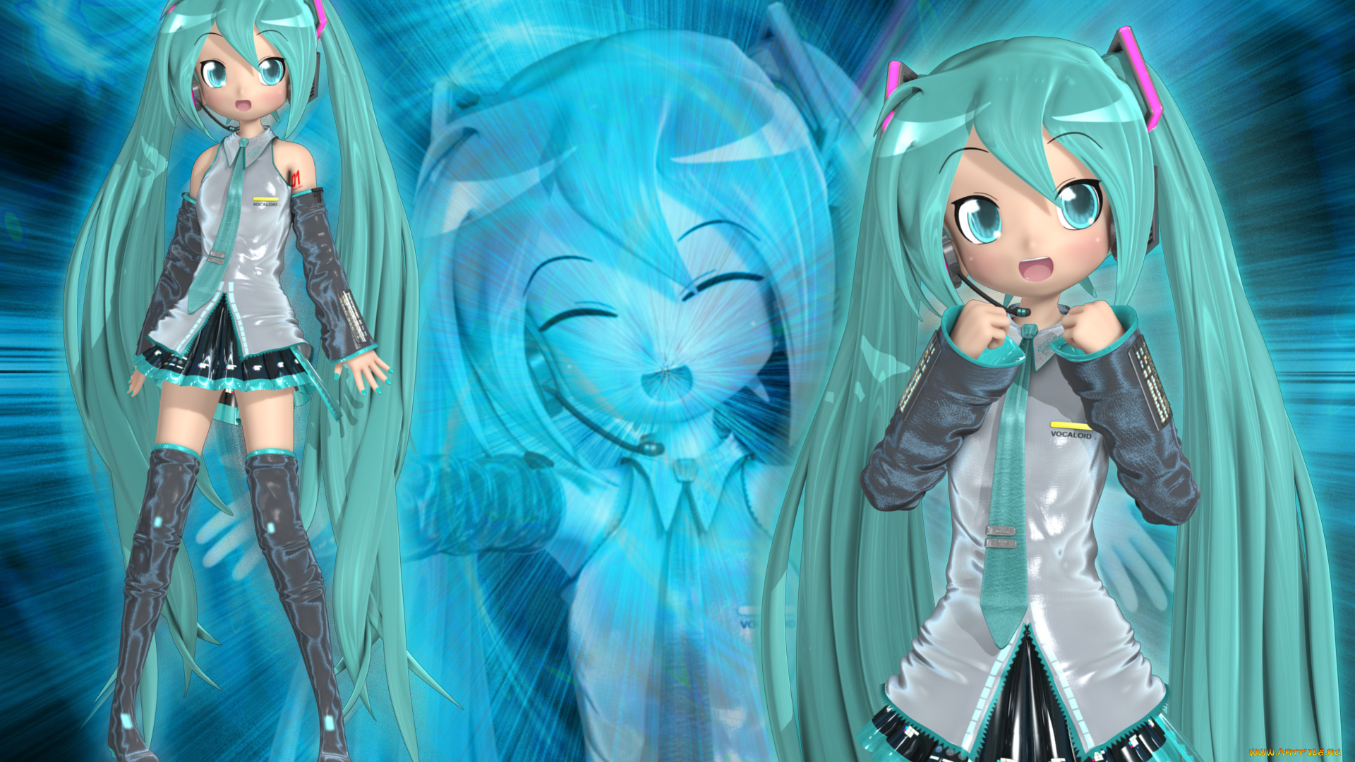 3д, графика, anime, аниме, vocaloid