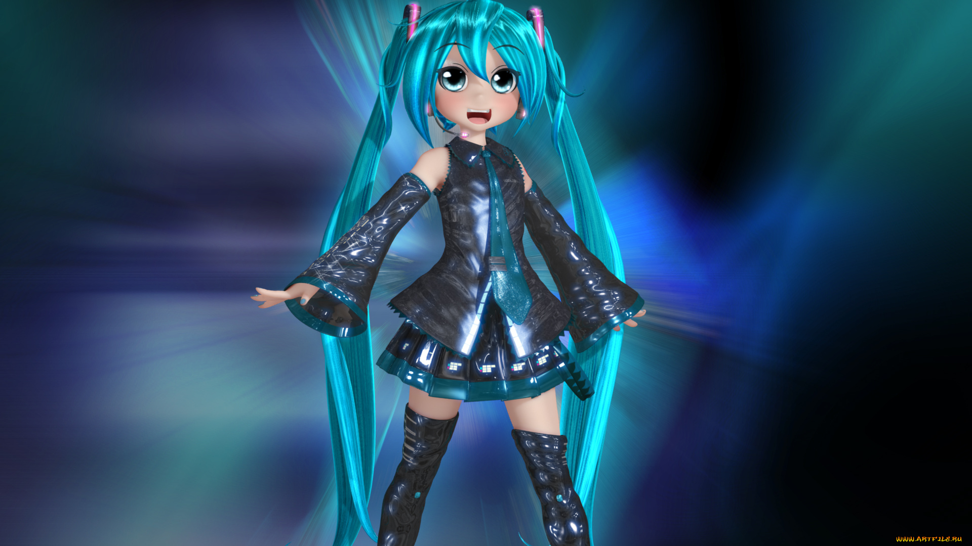 3д, графика, anime, аниме, vocaloid