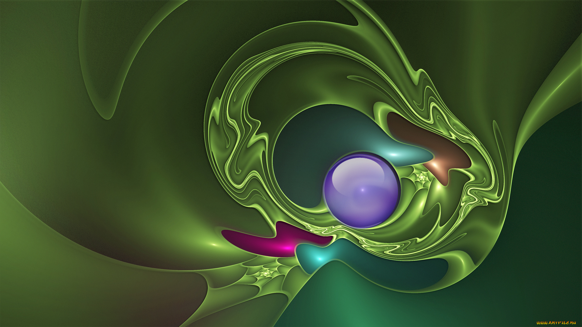 3д, графика, fractal, фракталы, узор, цвета