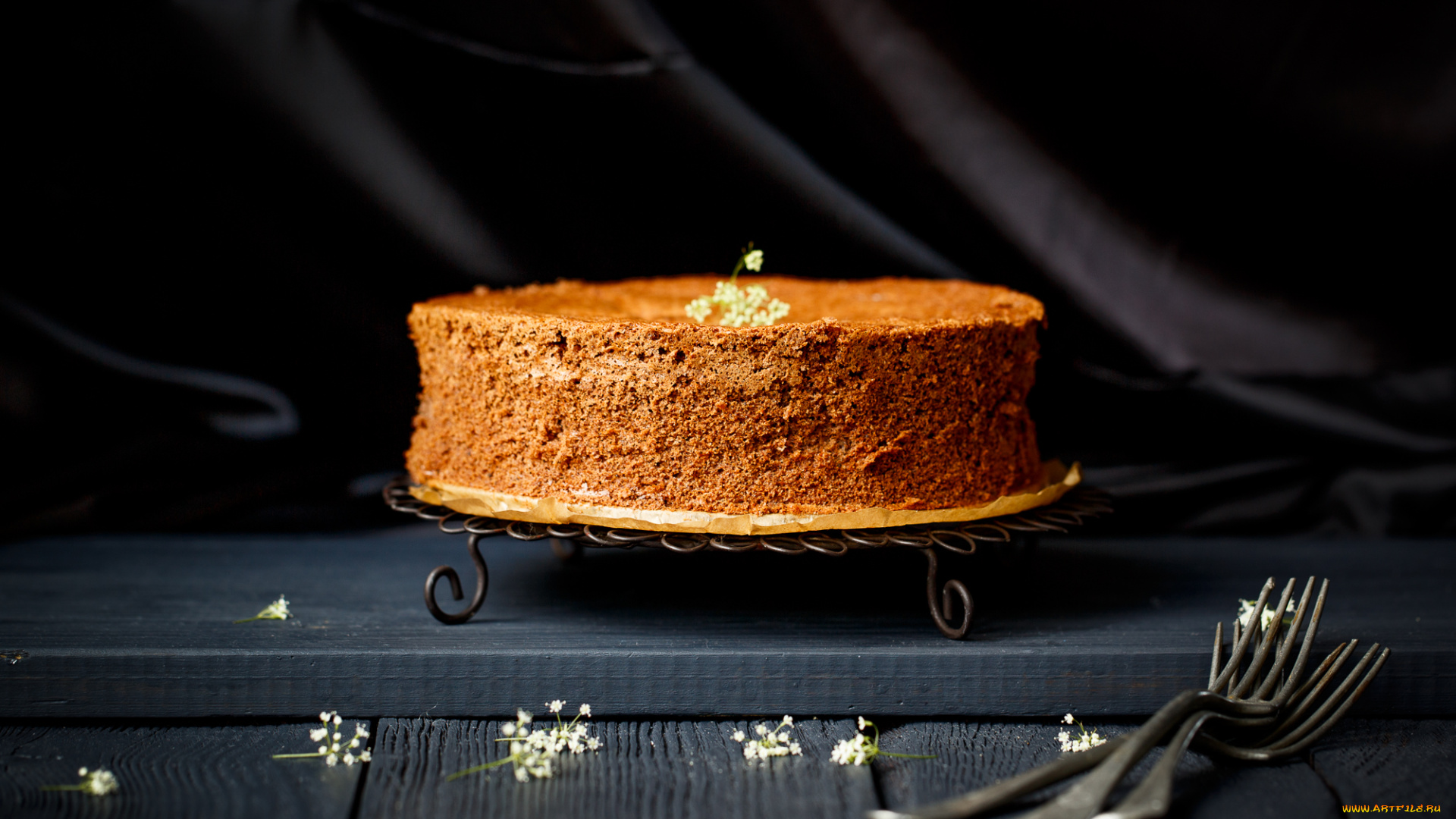 еда, торт, только, вилки