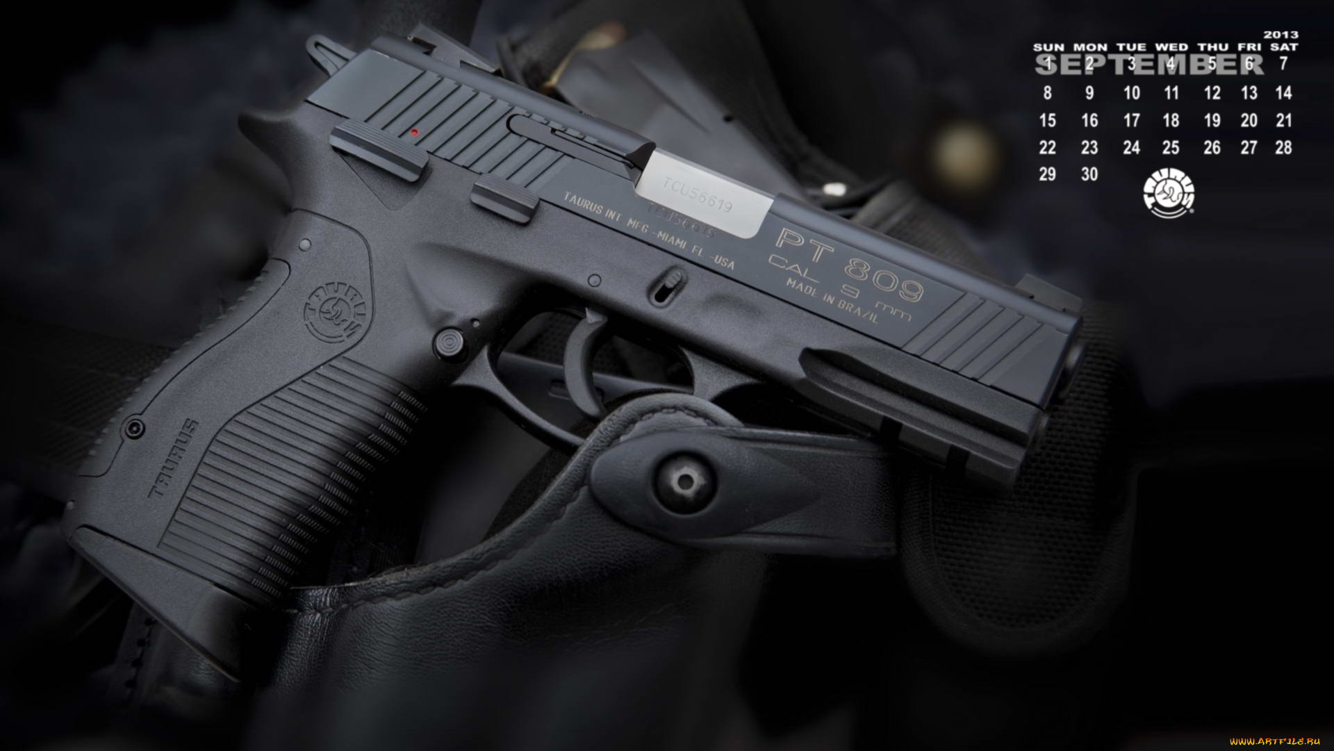 календари, оружие, пистолет