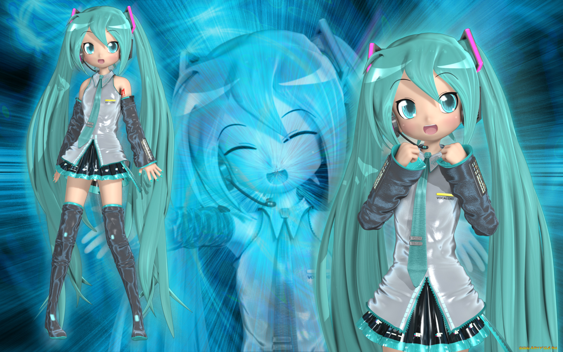 3д, графика, anime, аниме, vocaloid