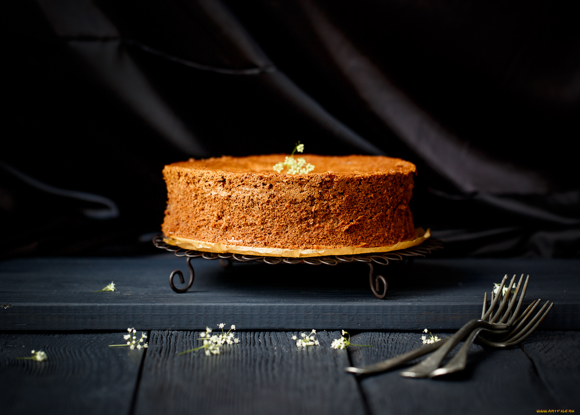 еда, торт, только, вилки